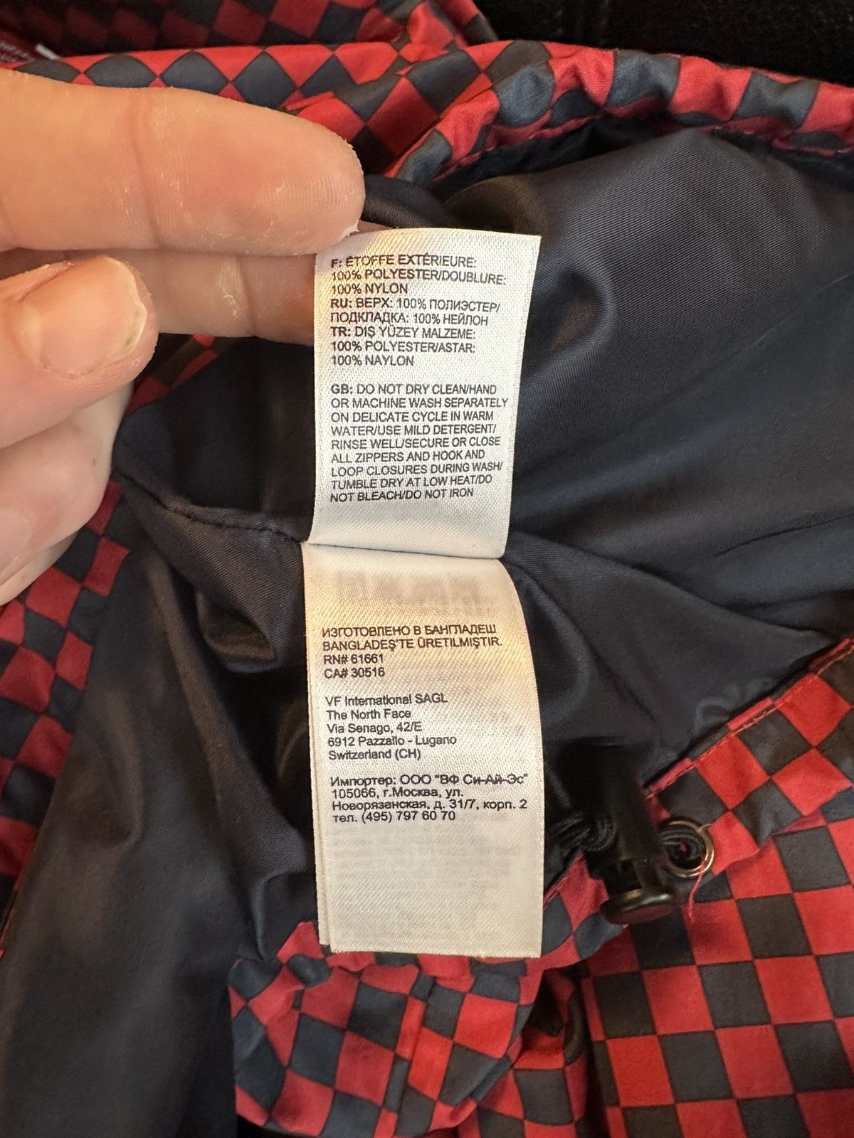Supreme × The North Face 2011 The North Face x Supreme CHECKERED Pullover Jacket Red Size US L / EU 52-54 / 3 - 25 Thumbnail