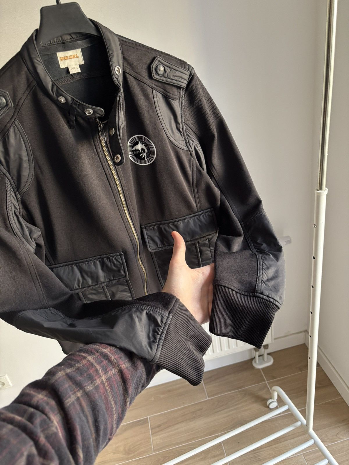 Diesel Vintage Diesel Bomber Jacket Nylon Panels Design Size US L / EU 52-54 / 3 - 7 Thumbnail