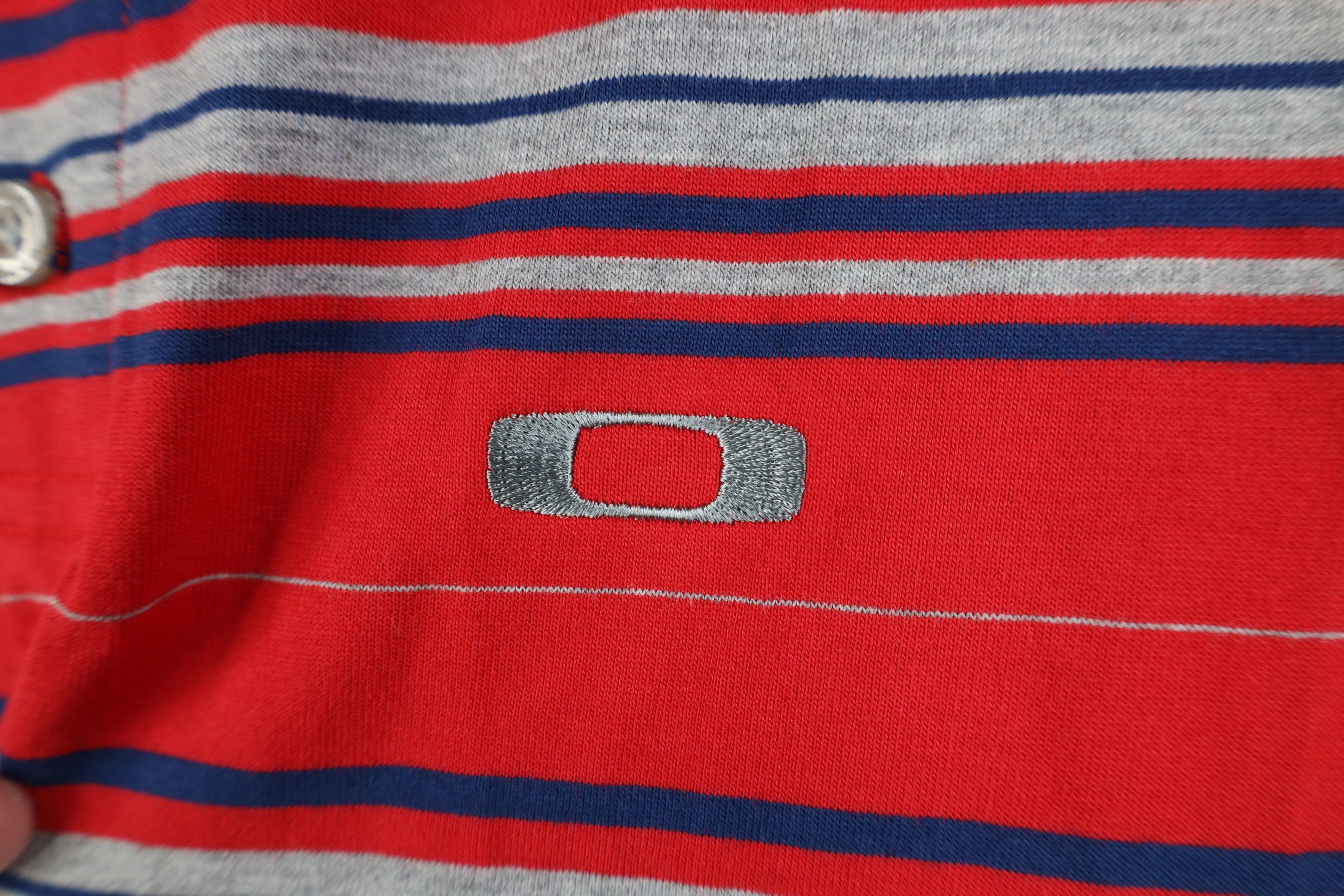 Oakley Deadstock Vintage Y2K Oakley Knit Collared Polo Shirt Red Size US M / EU 48-50 / 2 - 4 Thumbnail