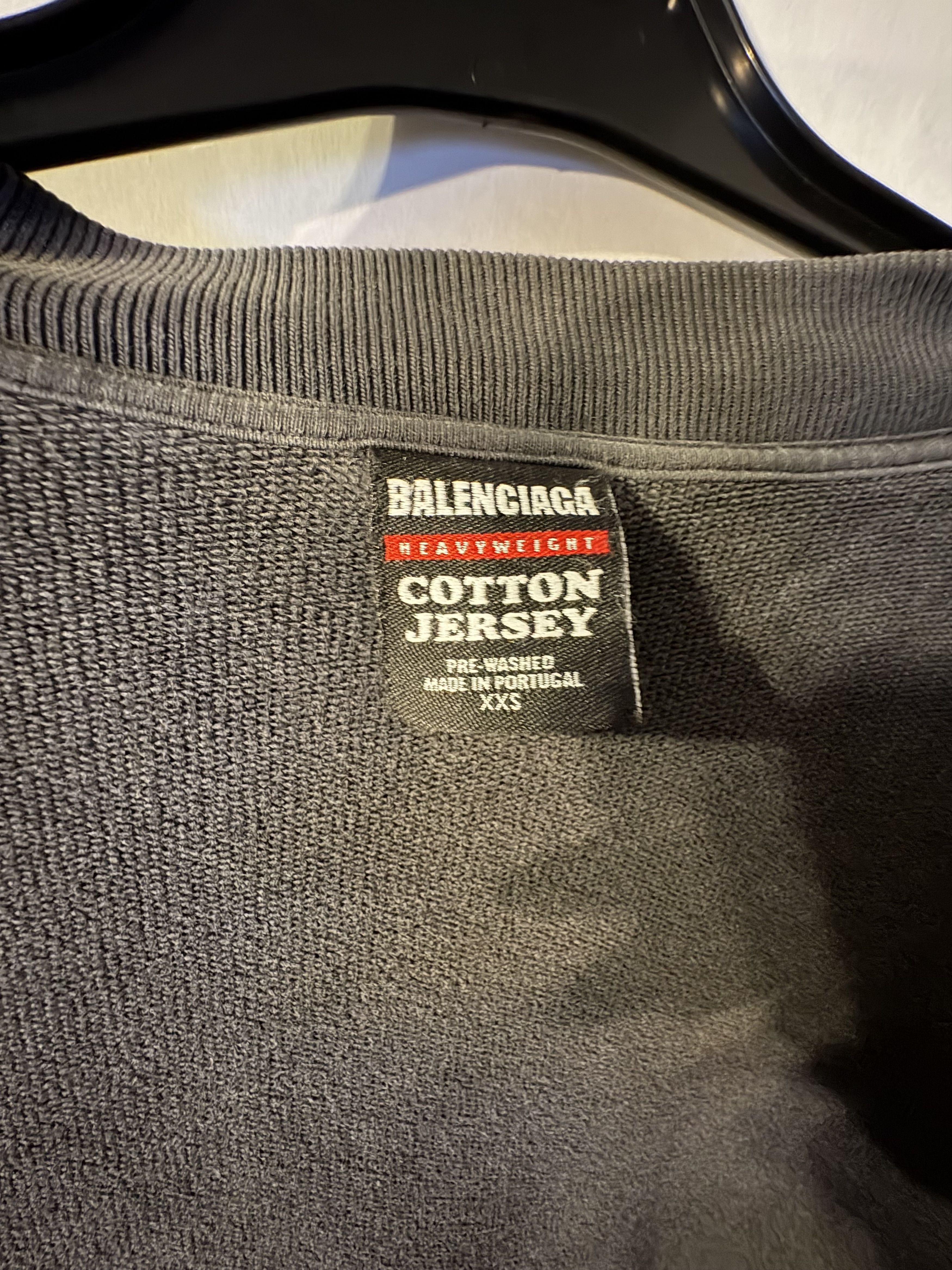 Balenciaga Balenciaga Inside Out Metalhead Sweater Dark Blue Size US XXS / EU 40 - 7 Thumbnail