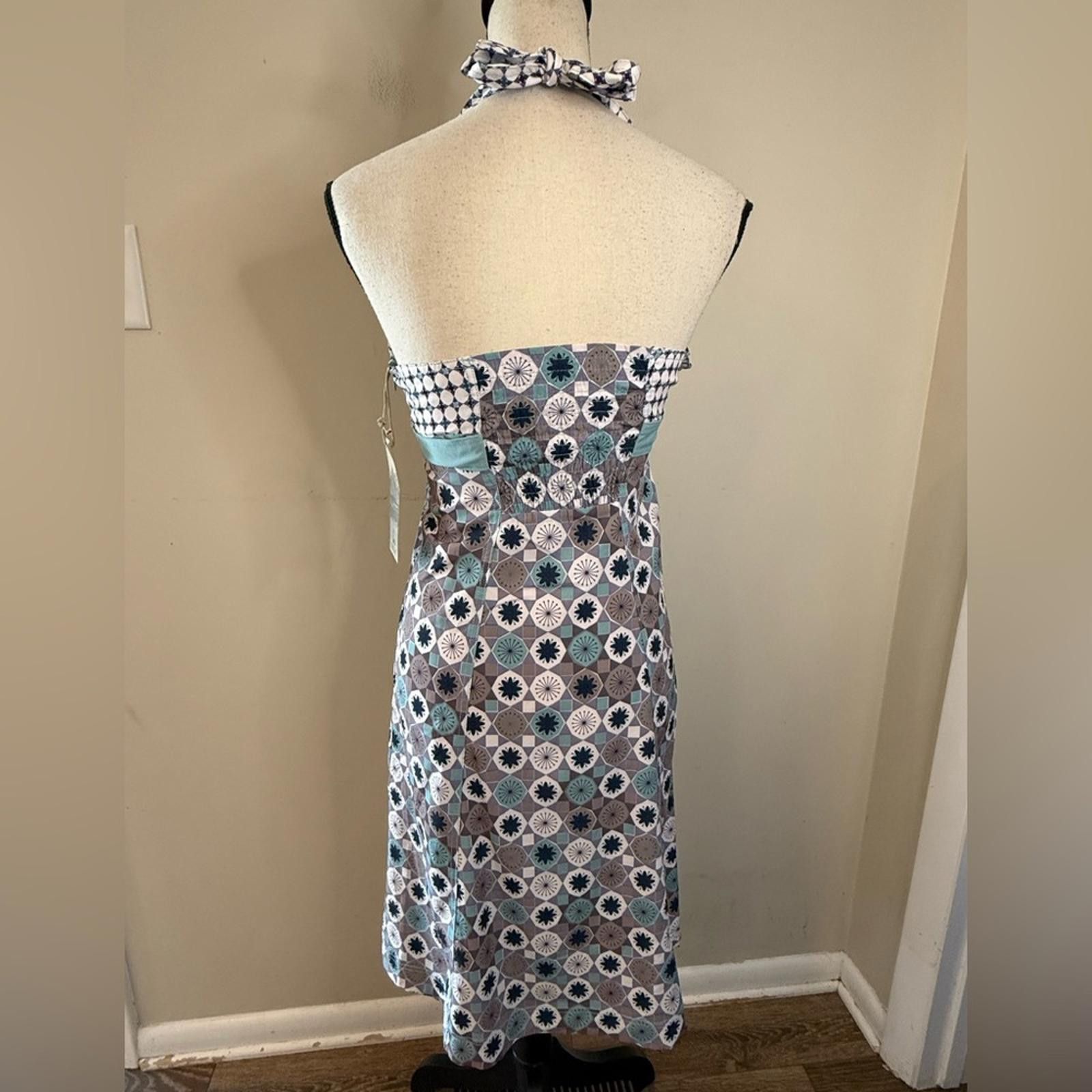 Other Ascend bohemian mixed pattern midi halter sundress SZ SM Size S / US 4 / IT 40 - 4 Thumbnail