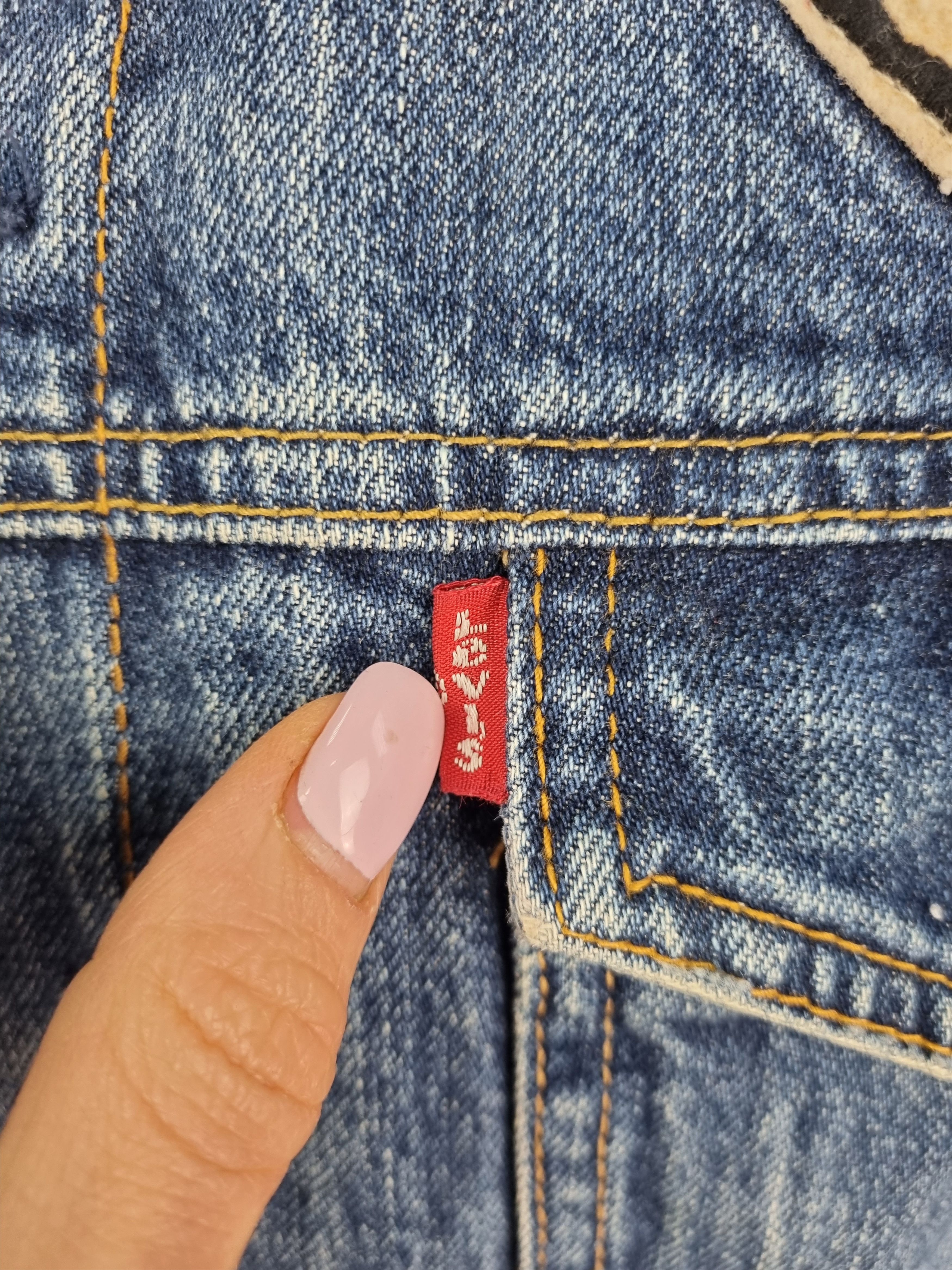 Levi's × Levi's Vintage Clothing × Vintage Distressed Faded Dirty Levi's Plaid Inside Sherpa Collar Size US M / EU 48-50 / 2 - 8 Thumbnail