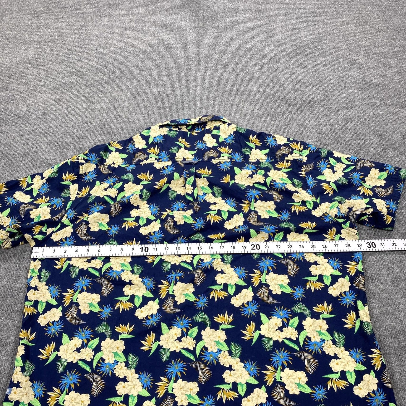 Vintage VINTAGE Huntington Beach Club Shirt Mens Big 4X Blue Floral Short Sleeve Button Up Size US XXL / EU 58 / 5 - 6 Thumbnail