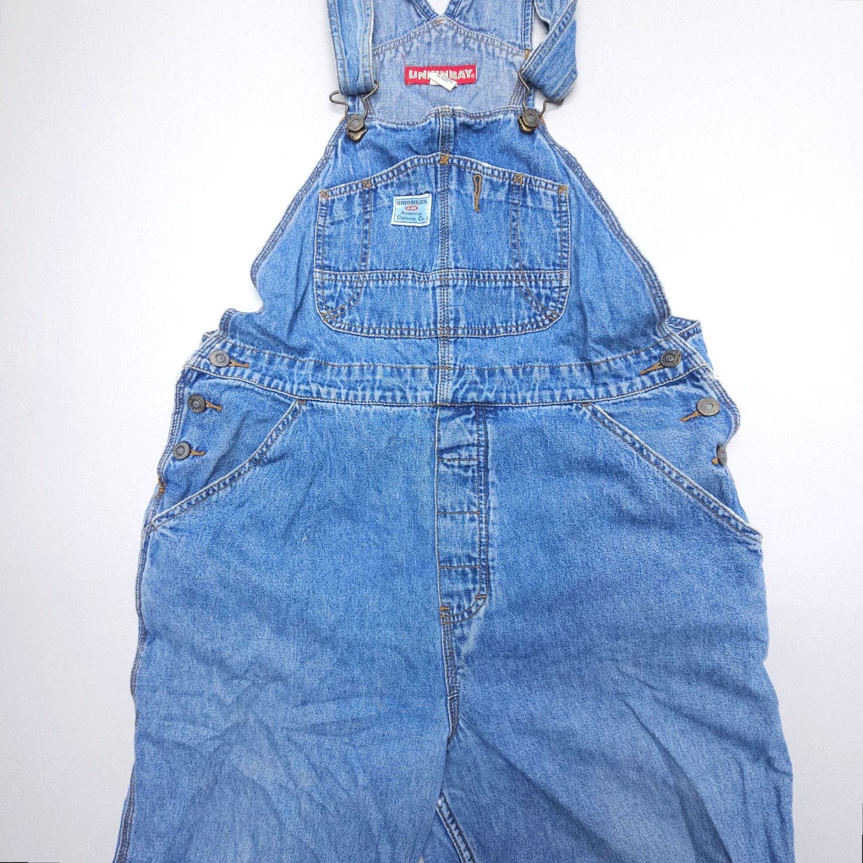 Vintage VINTAGE Unionbay Denim Carpenter Overalls Mens Large Blue 90s Y2K Workwear Bib Jeans 5-Pocket Design, Regular, 36x28, USA, 90s Theme, Mens Size US 33 - 2 Thumbnail