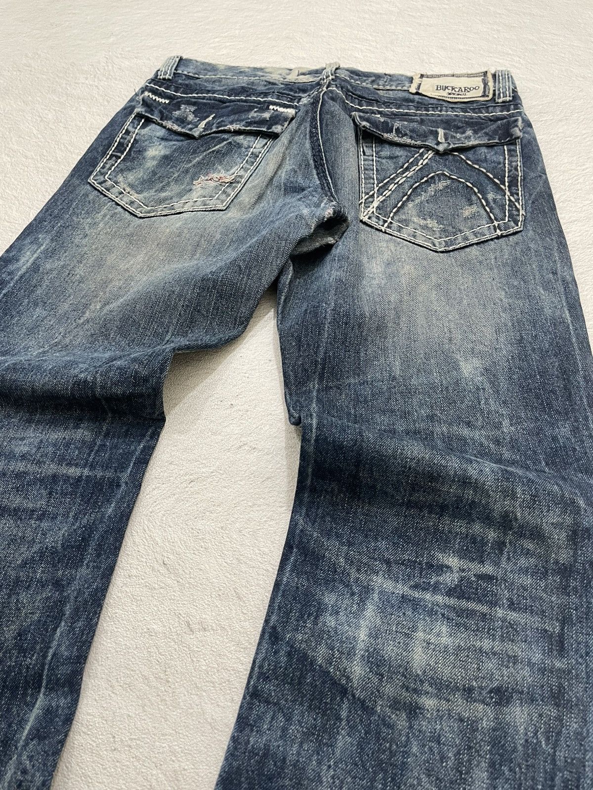 Hysteric Glamour 2000s Buckaroo Acid Washed Denim Distressed Y2K Size US 33 - 8 Thumbnail