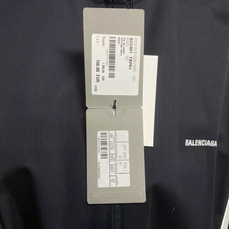 Balenciaga Balenciaga Black and white patchwork embroidered logo jack Size US S / EU 44-46 / 1 - 6 Thumbnail