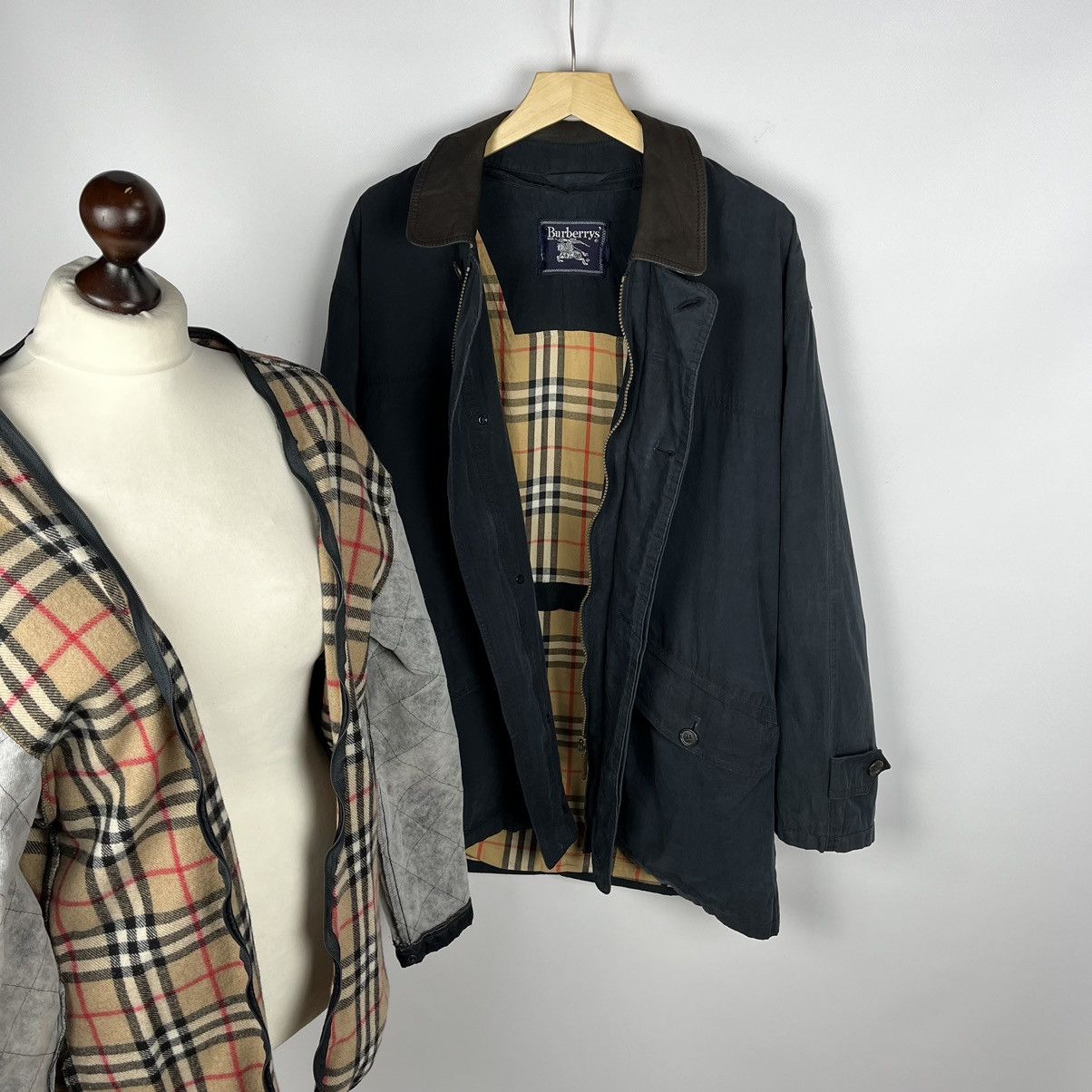 Burberry Vintage Rare Burberrys Nova Check Heritage Heavy Jacket 90’s Size US M / EU 48-50 / 2 - 23 Thumbnail