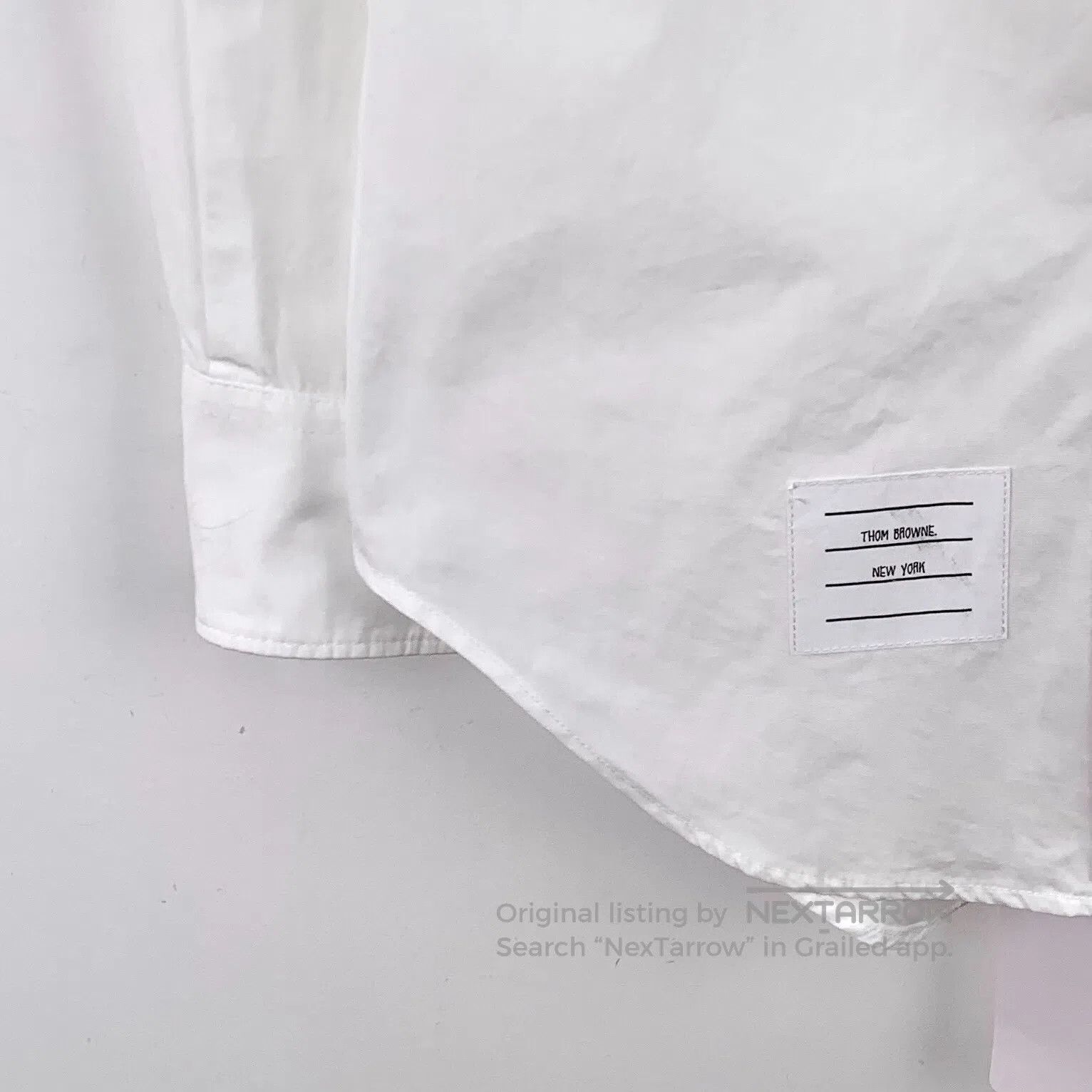 Thom Browne Thom Browne White cotton button-down single-breasted long Size S / US 4 / IT 40 - 4 Thumbnail
