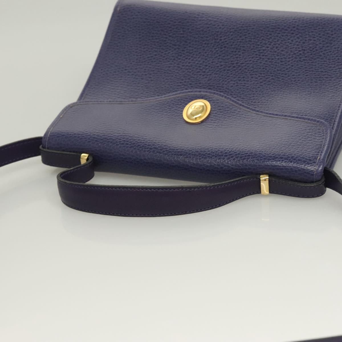 Dior DIOR Hand Bag Leather Gold Purple Gray Size ONE SIZE - 6 Thumbnail