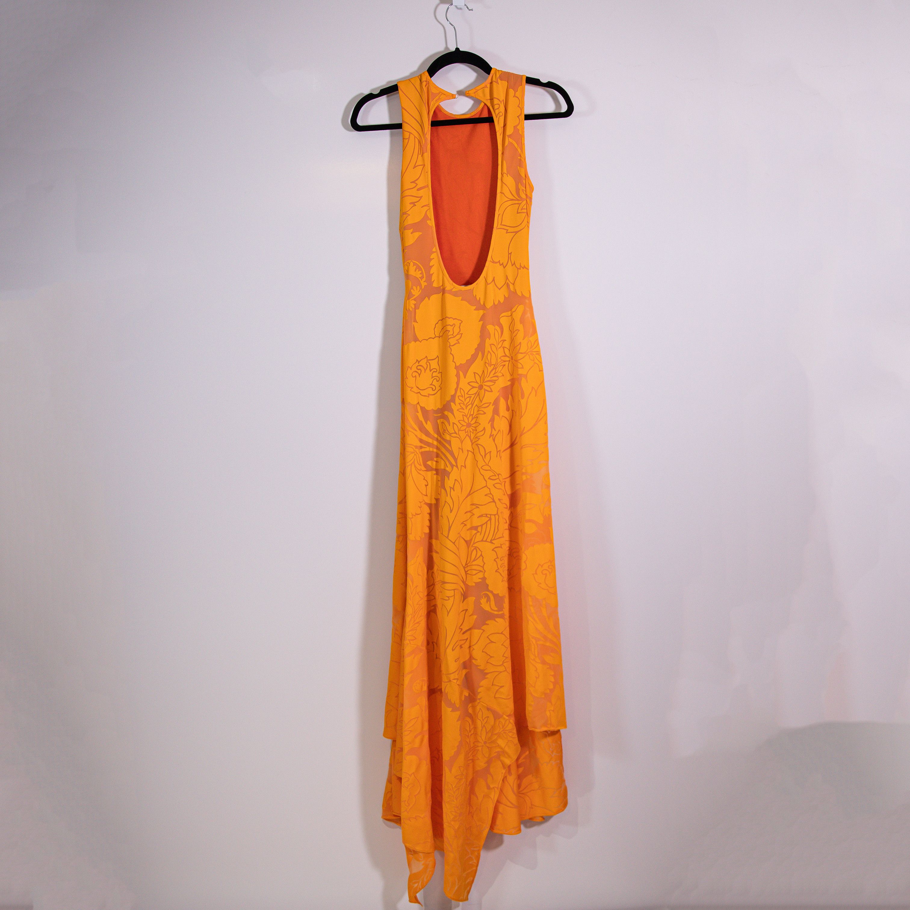 Etro Asymmetric Open Back Devoré Jersey