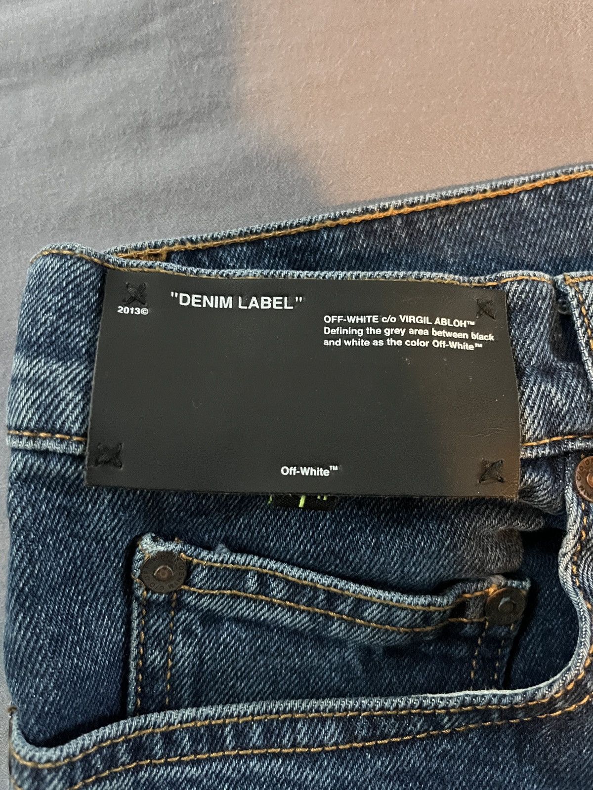 Off-White Off-White Blue Denim Pre Virgil Death Size US 34 / EU 50 - 4 Thumbnail