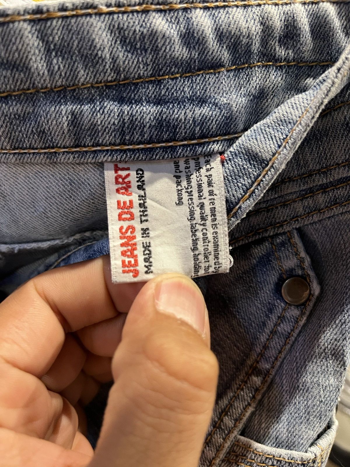Japanese Brand × Vintage Vintage Jeans De Art Distressed Multi Pocket Size US 31 - 6 Thumbnail