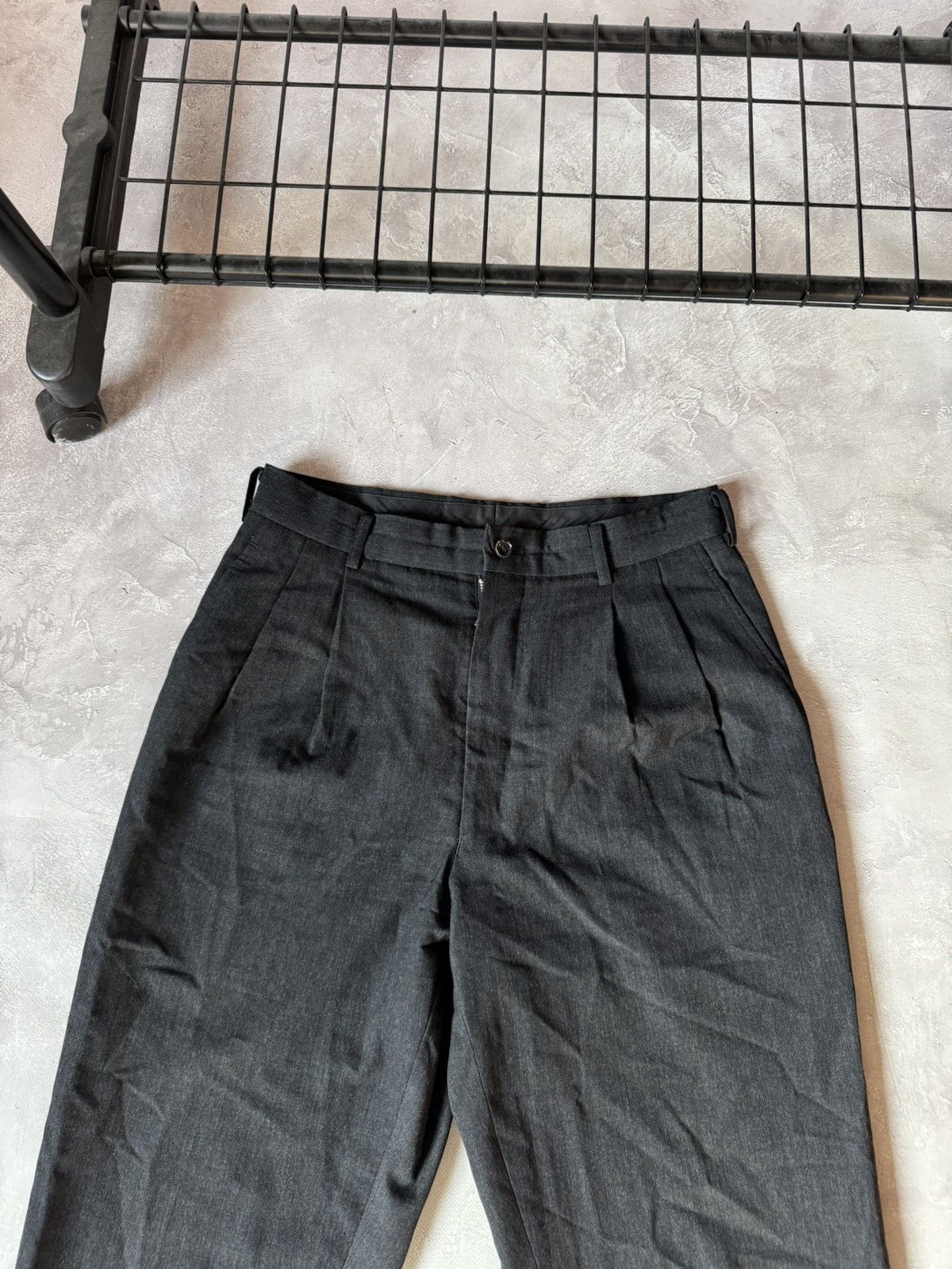 Comme des Garcons VTG 1989 Comme des Garcon Mens Wool Black Trouser Pants Size US 30 / EU 46 - 2 Thumbnail