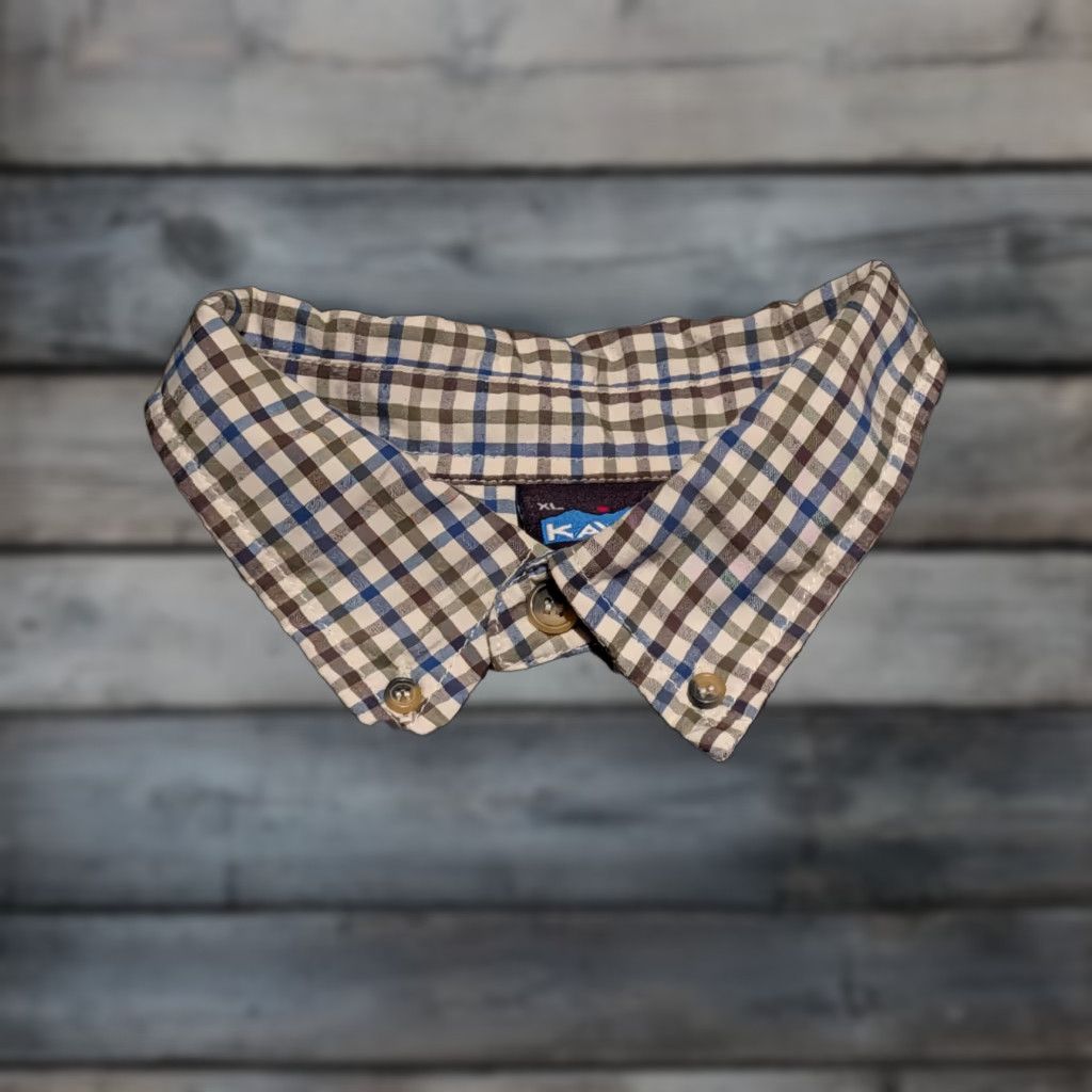 KAVU KAVU Plaid Long Sleeve Button Up Shirt Mens XL Blue Brown Knit Polyester Regular Fit Vintage? No (but avoid "Vintage" since No) Size US XL / EU 56 / 4 - 1 Thumbnail