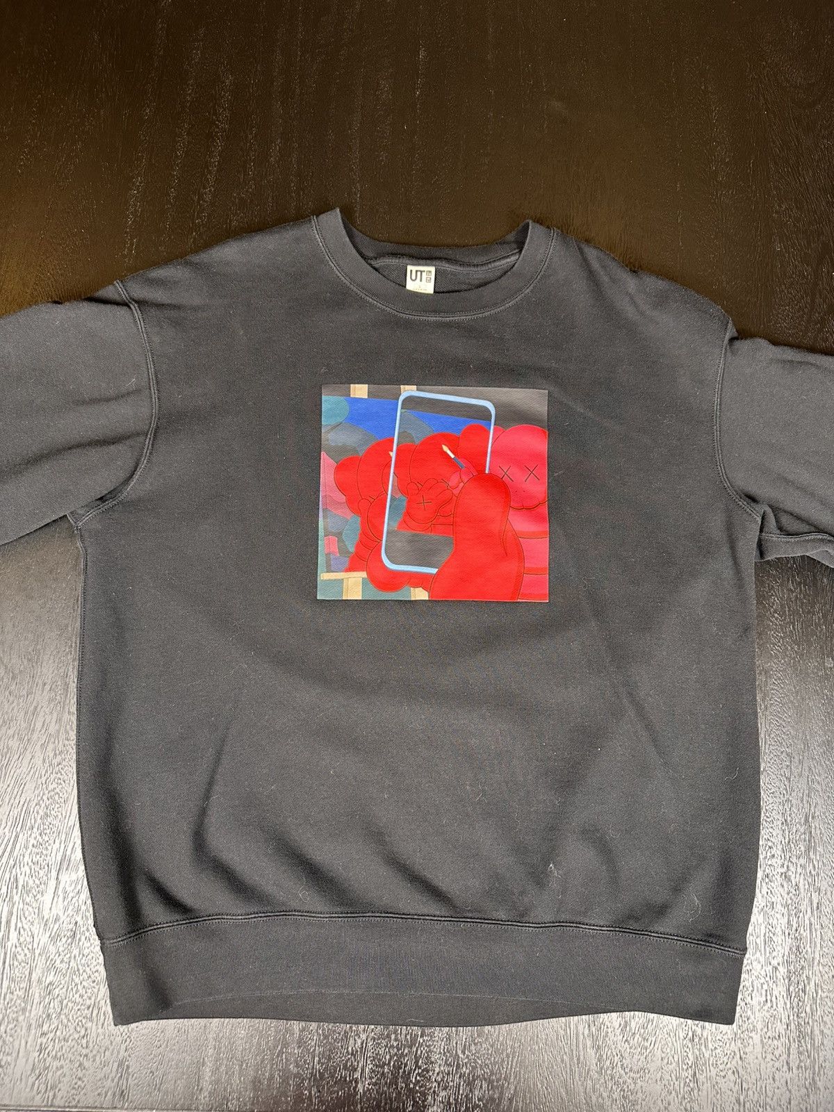 Andy Warhol × Uniqlo Uniqlo x KAWS x Warhol Crewneck — Black w/ Red Graphic (L) Size US L / EU 52-54 / 3 - 1 Thumbnail