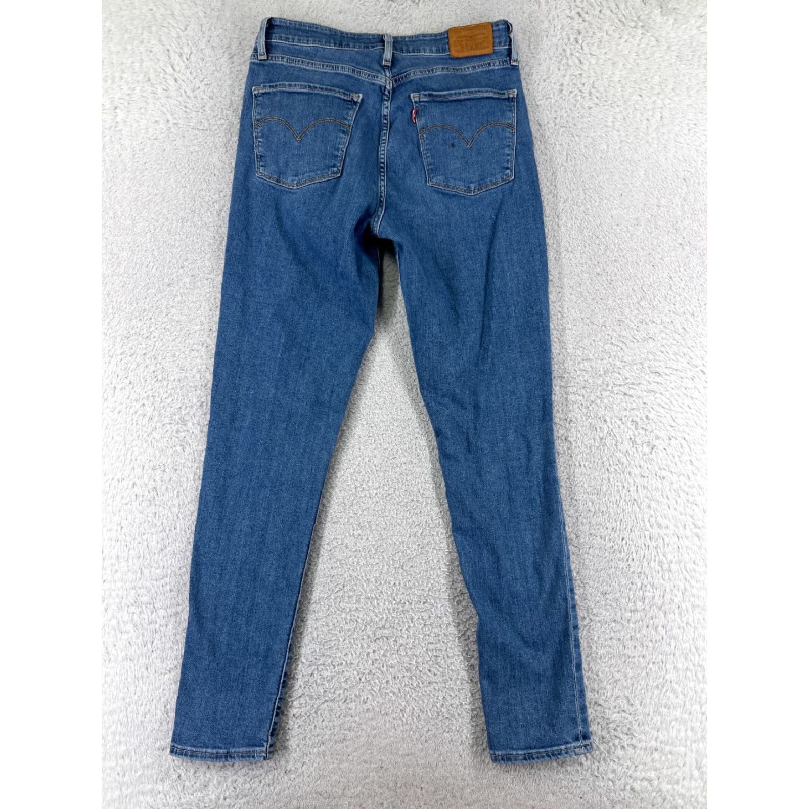 Levi's VINTAGE Levis Jeans Women 29 Blue Denim Skinny 700 Series Levi's High Rise Mid Rise Distressed Cotton Blend 5-Pocket Womens Jeans Blue Size 29" - 2 Thumbnail