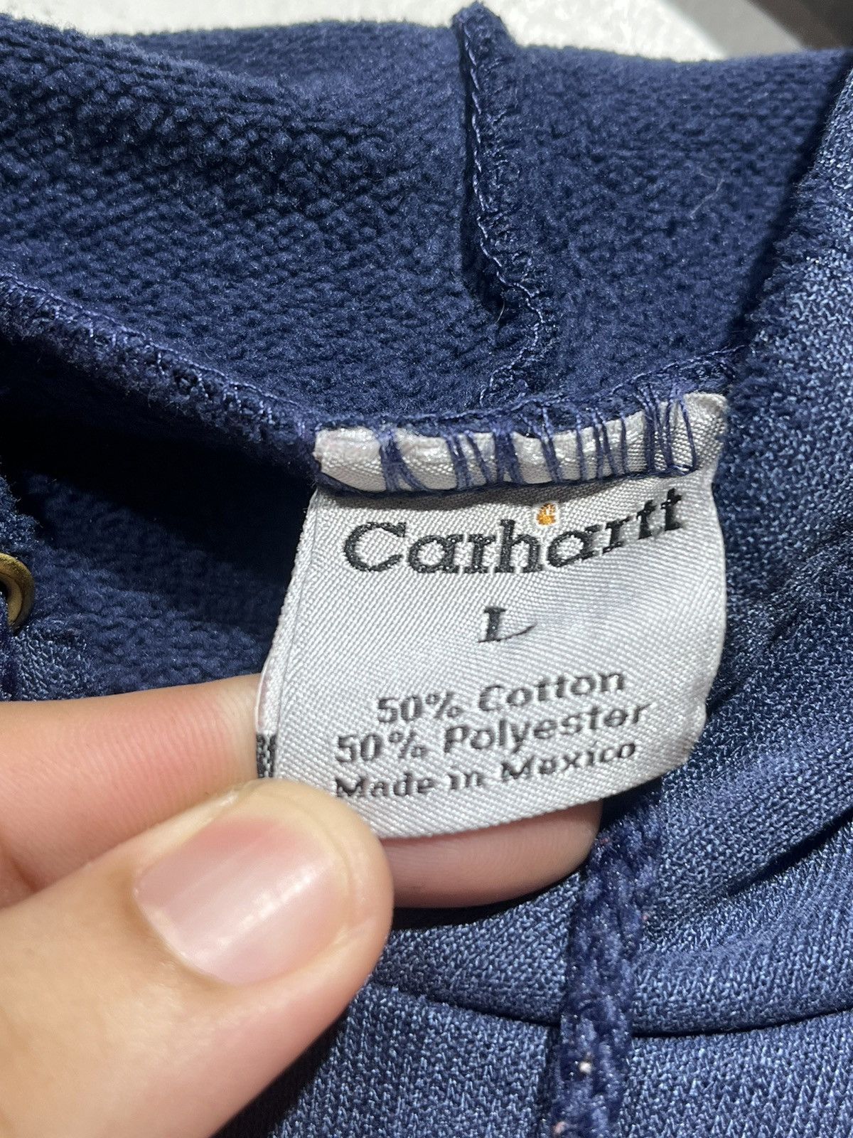 Carhartt × Vintage Vintage Carhartt distress hoodie Size US L / EU 52-54 / 3 - 3 Thumbnail