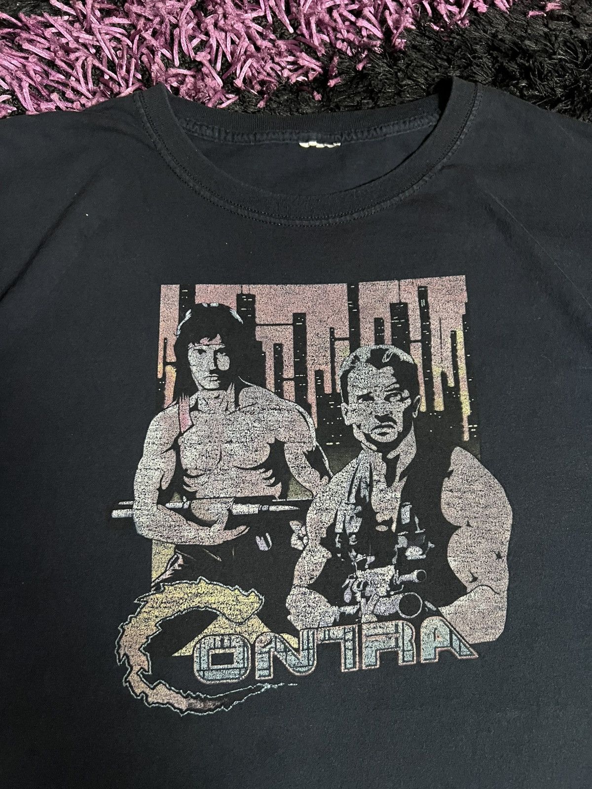 Nintendo Vintage nintendo game Contra rare tshirt Size US XXL / EU 58 / 5 - 3 Thumbnail