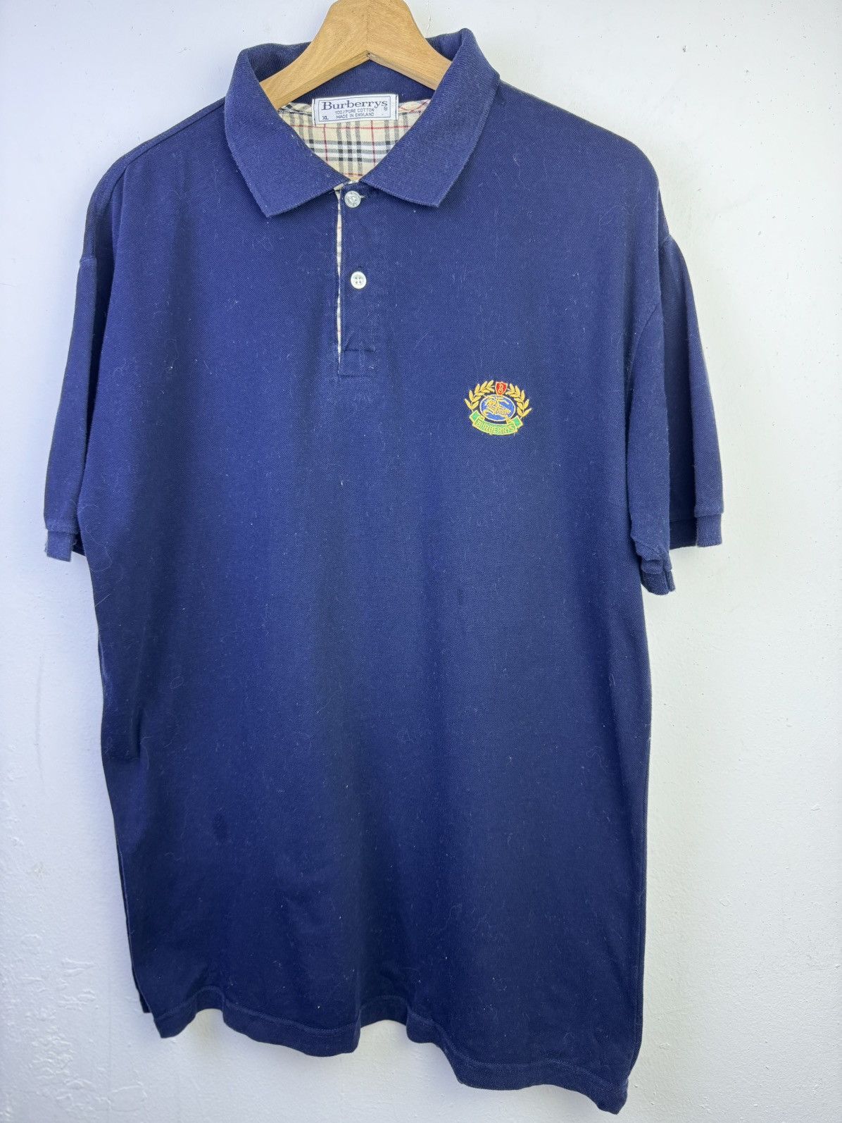 Burberry Vintage Burberrys Polos Shirt Size US XL / EU 56 / 4 - 3 Thumbnail