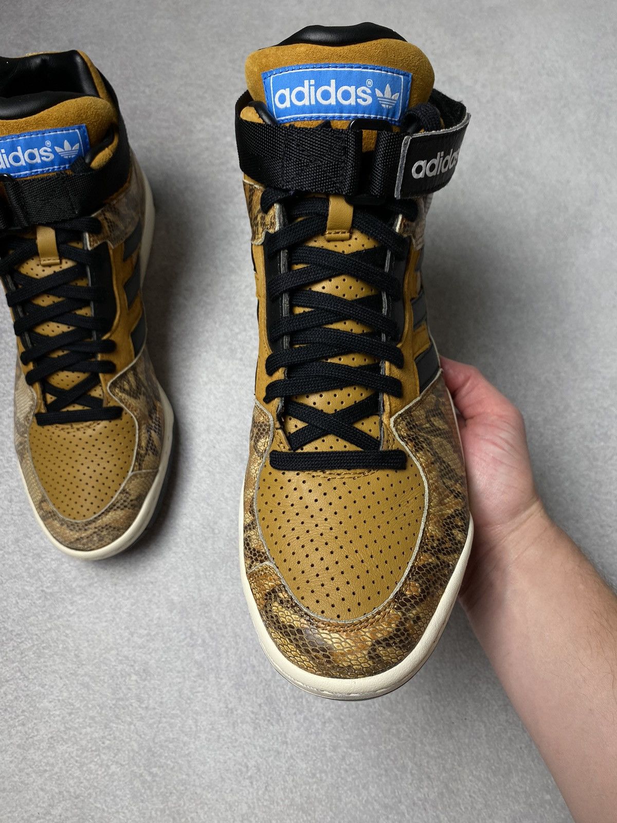 Jeremy Scott RARE Vintage Adidas Enforcer Mid Pellegrini Snakeskin Q34163 Size US 11.5 / EU 44-45 - 9 Thumbnail