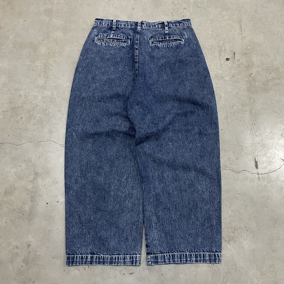 image of Vintage Beno Baggy Pants in Denim, Men's (Size 33)