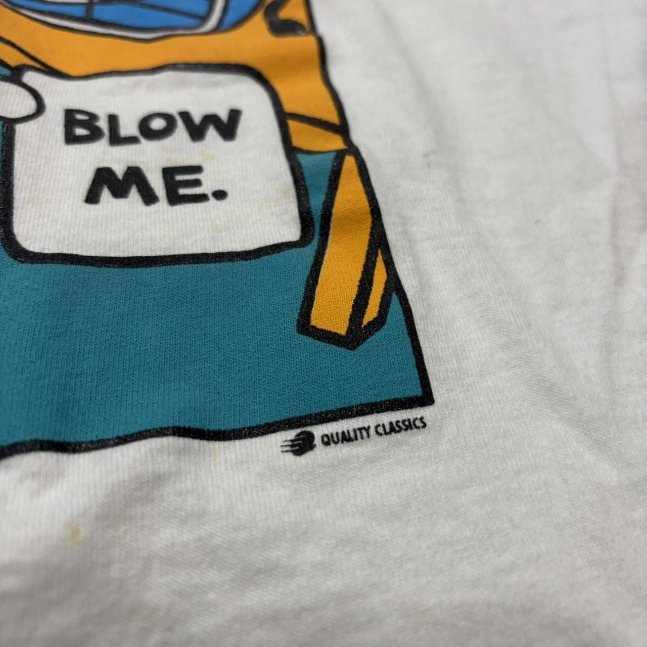 Fruit Of The Loom Vintage you suck blow me pop art t shirt 90s M/L Size US L / EU 52-54 / 3 - 4 Thumbnail