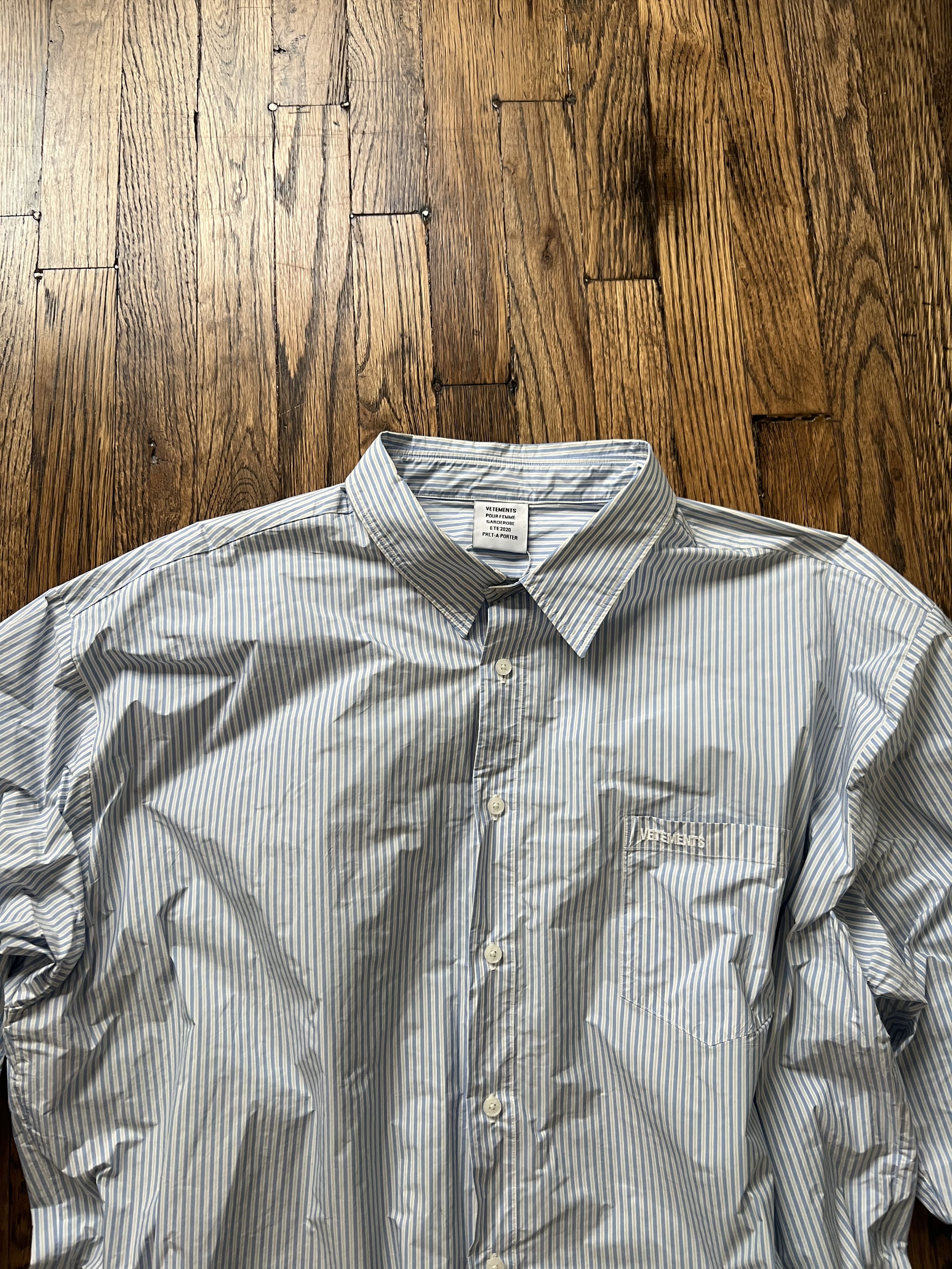 Vetements Vetements Striped Shirt Size US M / EU 48-50 / 2 - 3 Thumbnail
