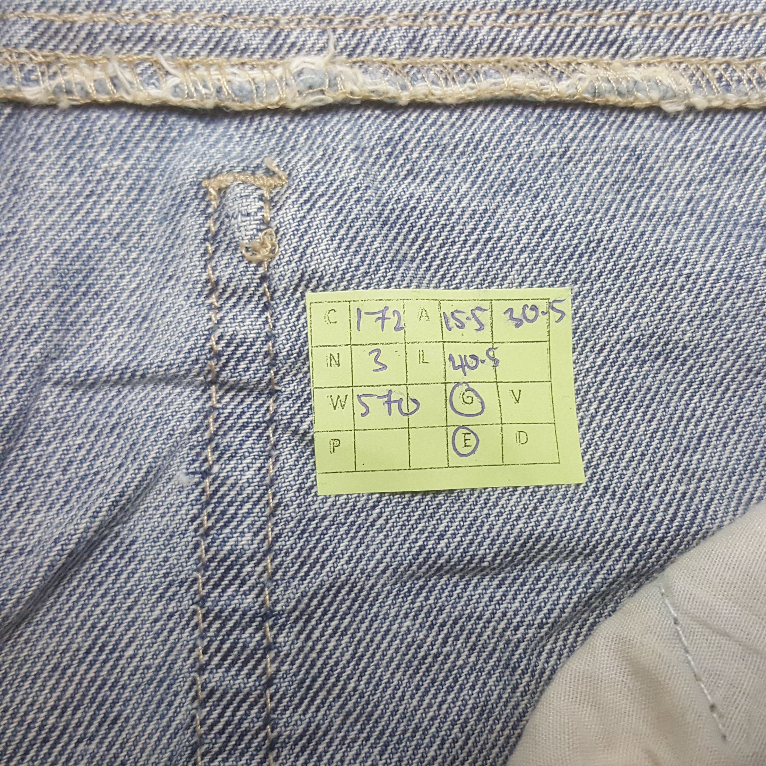 Japanese Brand Vintage Back & Forth Back Print Punk Style Denim Jeans Size US 31 - 8 Thumbnail