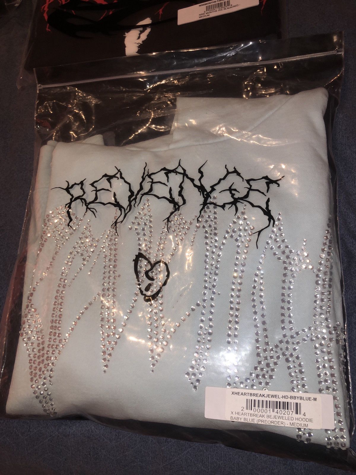 Revenge Revenge x heartbreak bejeweled hoodie Size US M / EU 48-50 / 2 - 4 Thumbnail