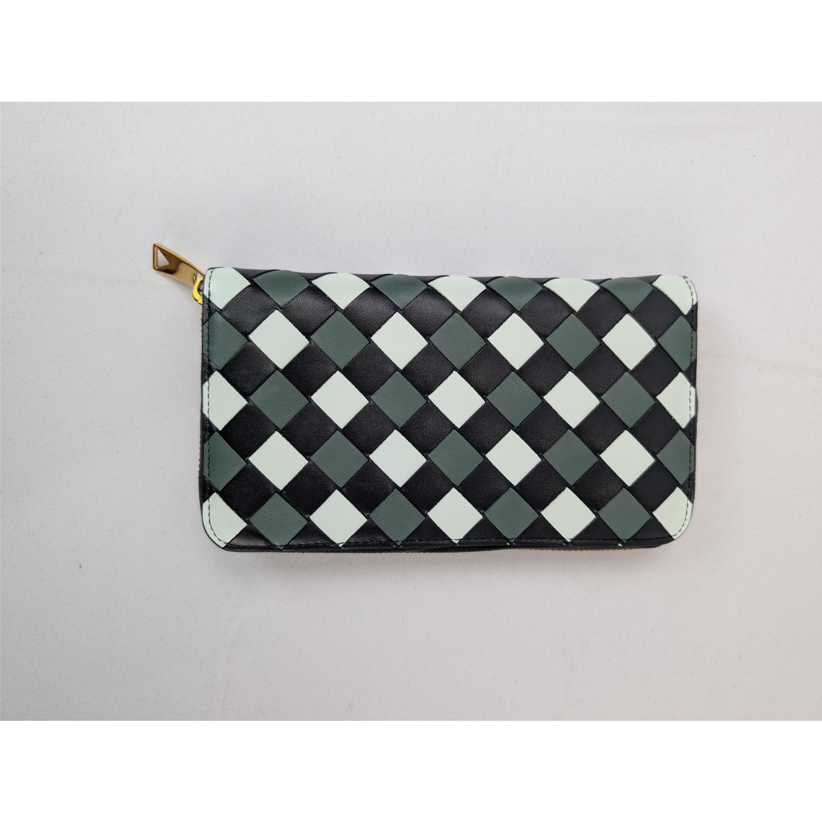 Bottega Veneta o1rshd1 Size:OS/ Intrecciato check leather zip-around wallet Size ONE SIZE - 1 Thumbnail