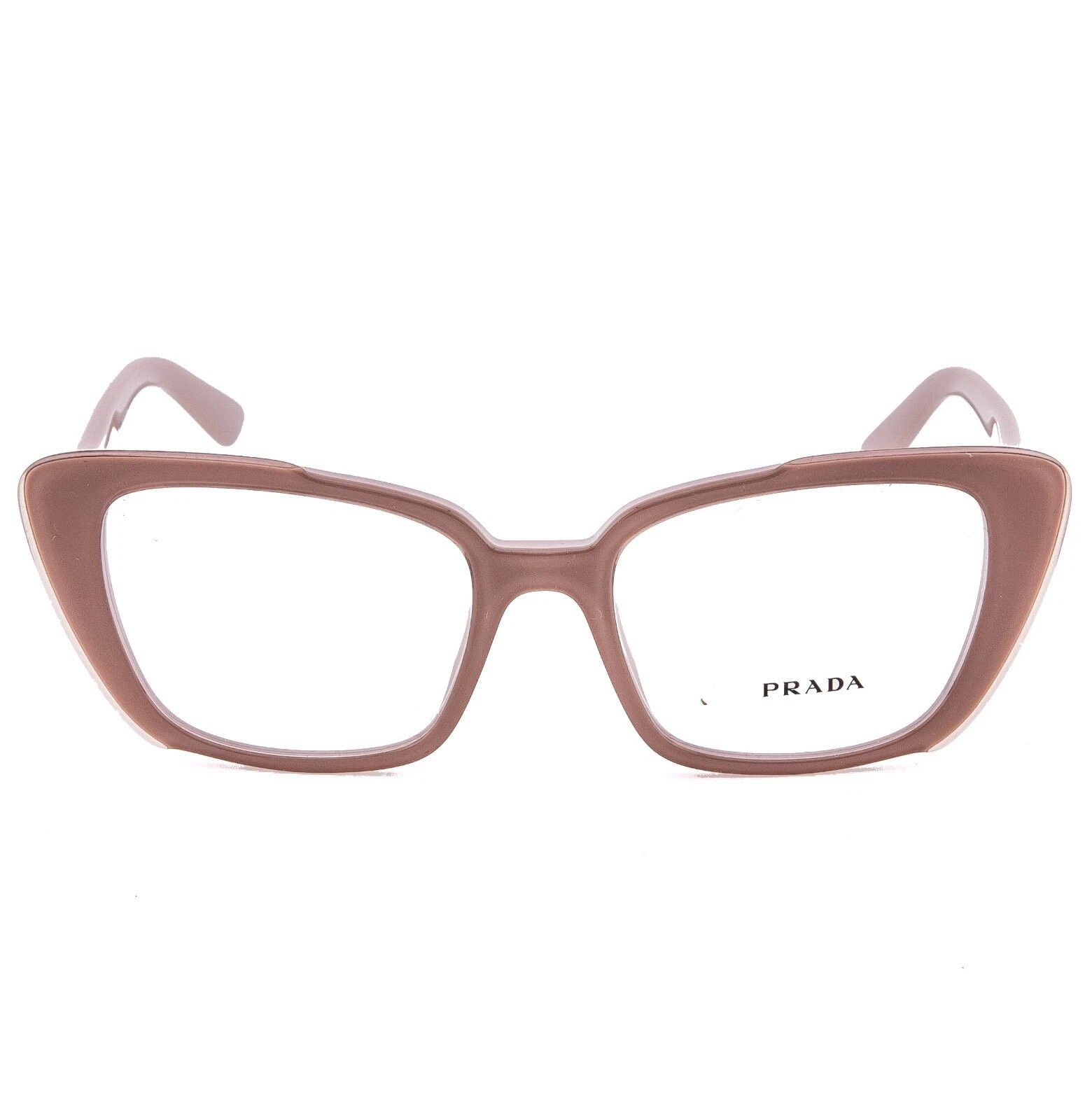 Prada PRADA 01Y MILLENNIALS PR01YV Nude Pink Logo Eyeglasses 01YV Size ONE SIZE - 2 Thumbnail