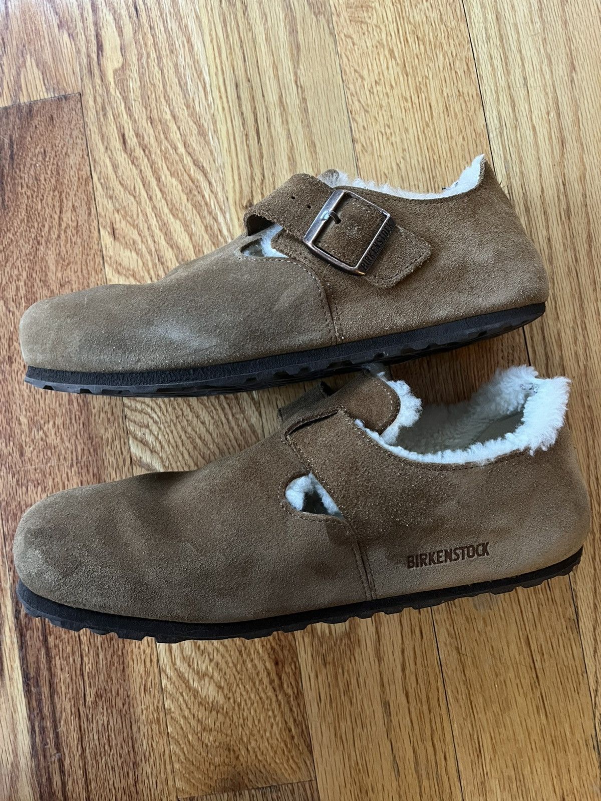 Birkenstock Birkenstock London Shearling Suede Clogs Size US 8.5 / EU 41-42 - 5 Thumbnail