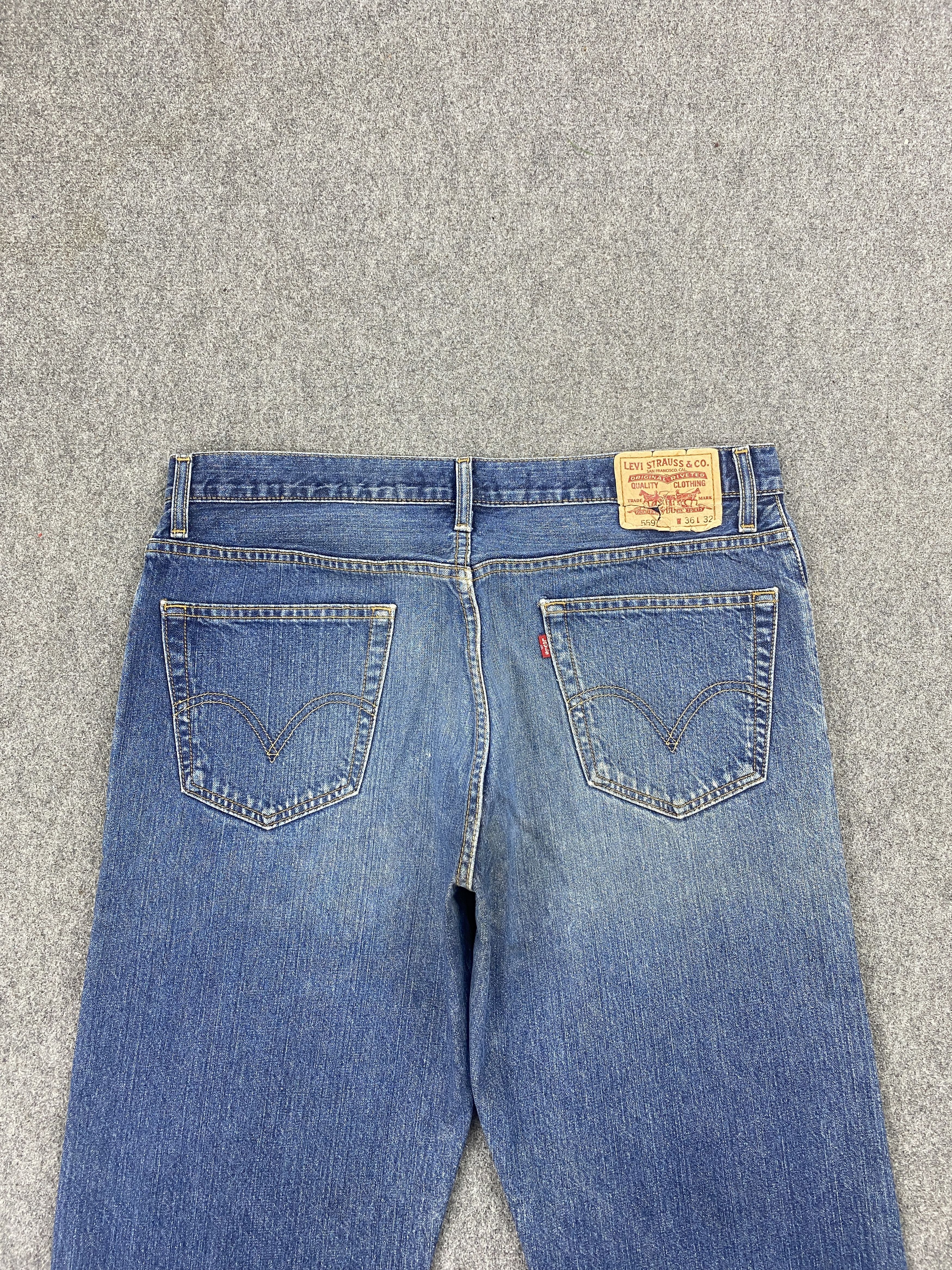 Levi's × Vintage Vintage Levis 559 Stone Washed Denim Jeans Size US 36 / EU 52 - 4 Thumbnail