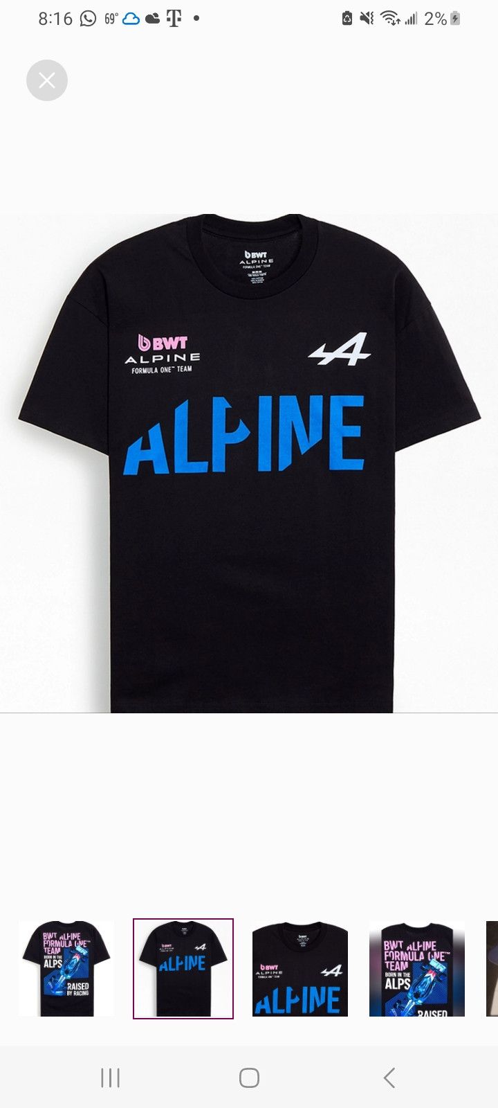 Formula 1 Born In The Alps Formula One Team T-Shirt Size US L / EU 52-54 / 3 - 2 Thumbnail