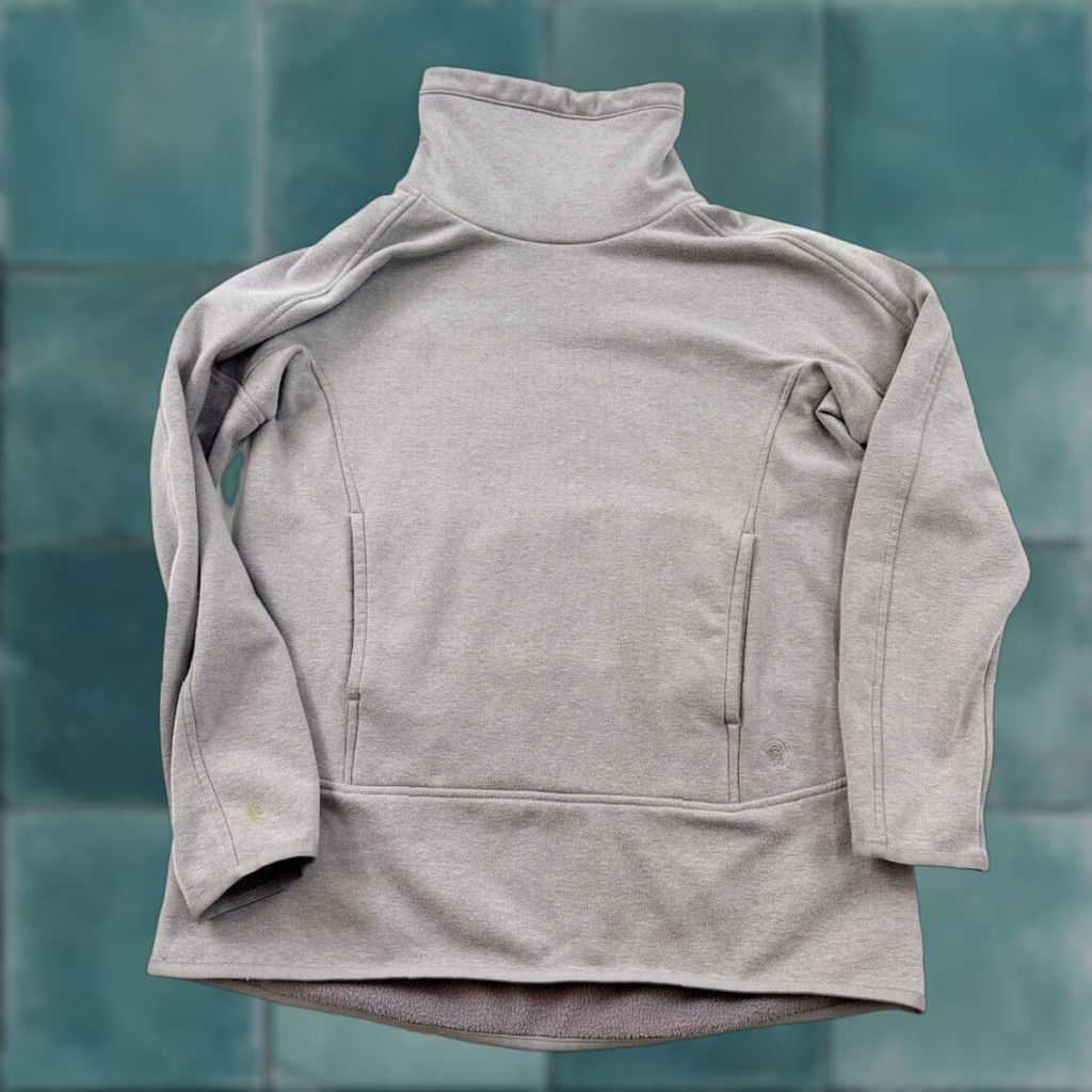 Mountain Hardwear Mountain Hardwear Sweater Womens Medium Gray Ordessa Turtleneck Sweatshirt Size M / US 6-8 / IT 42-44 - 1 Thumbnail