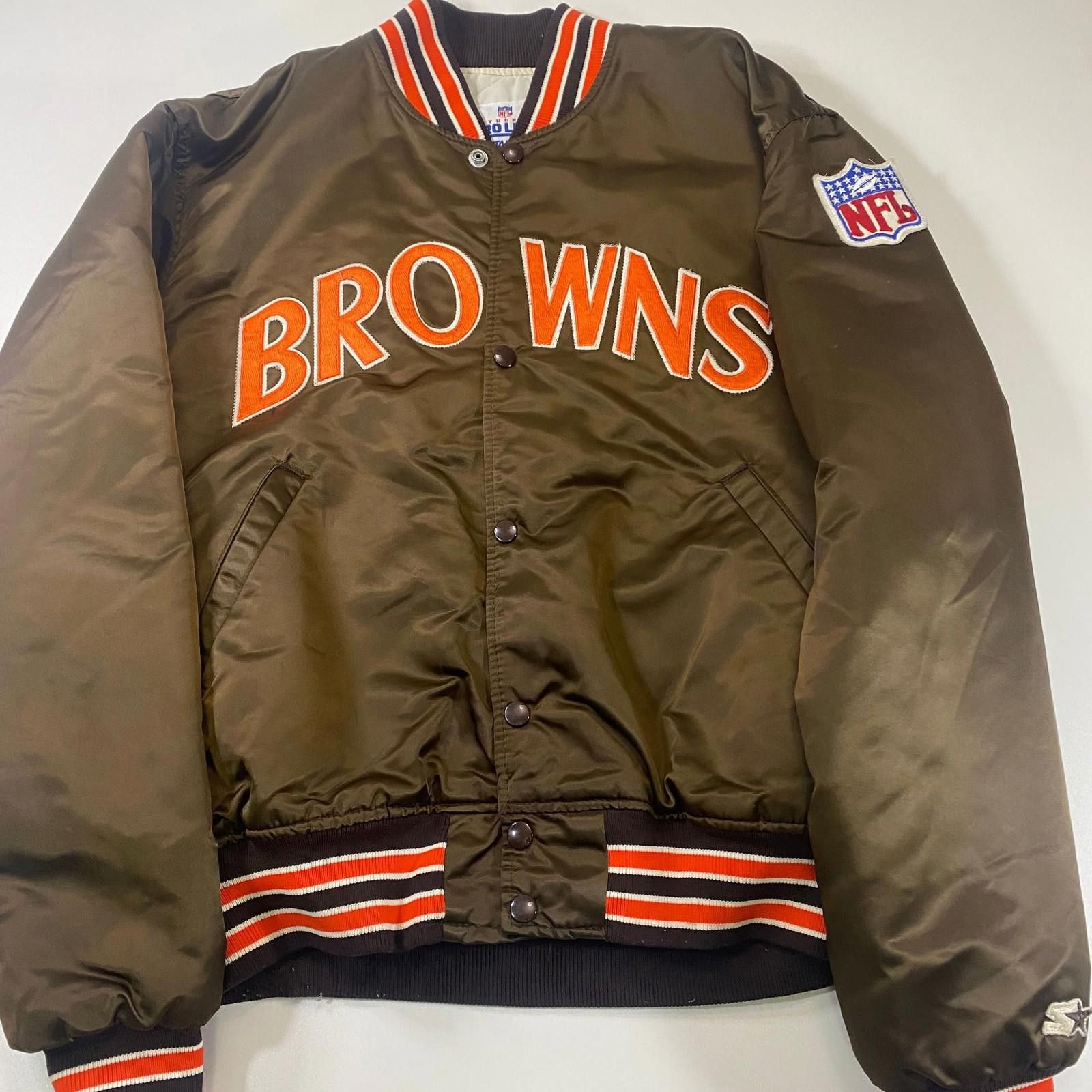 Chalk Line Vintage Cleveland Browns Chalk Line Satin Bomber Jacket Size US L / EU 52-54 / 3 - 1 Thumbnail