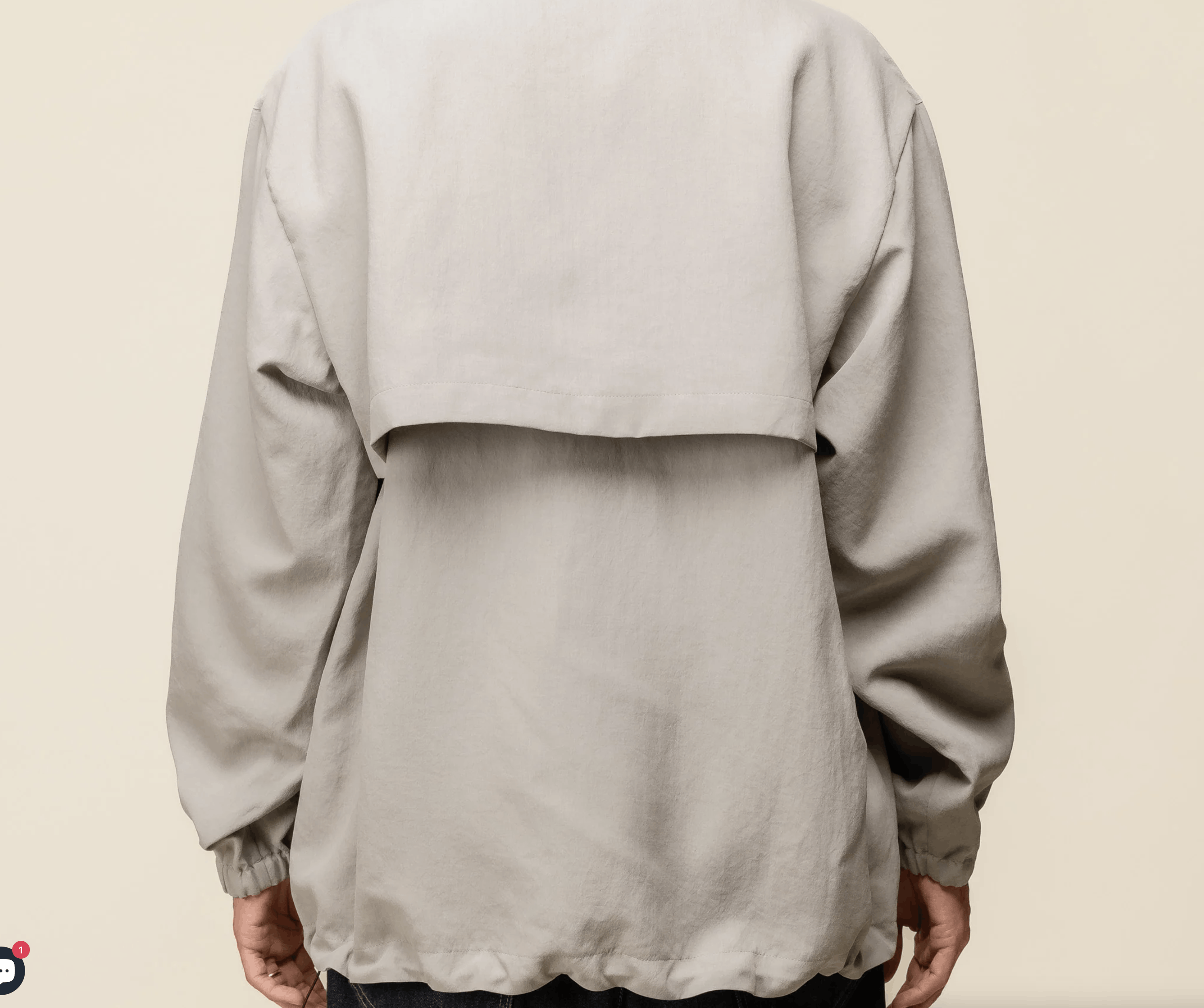 STILL BY HAND Still by Hand - Pullover Anorak Jacket - Greige Size US M / EU 48-50 / 2 - 5 Thumbnail