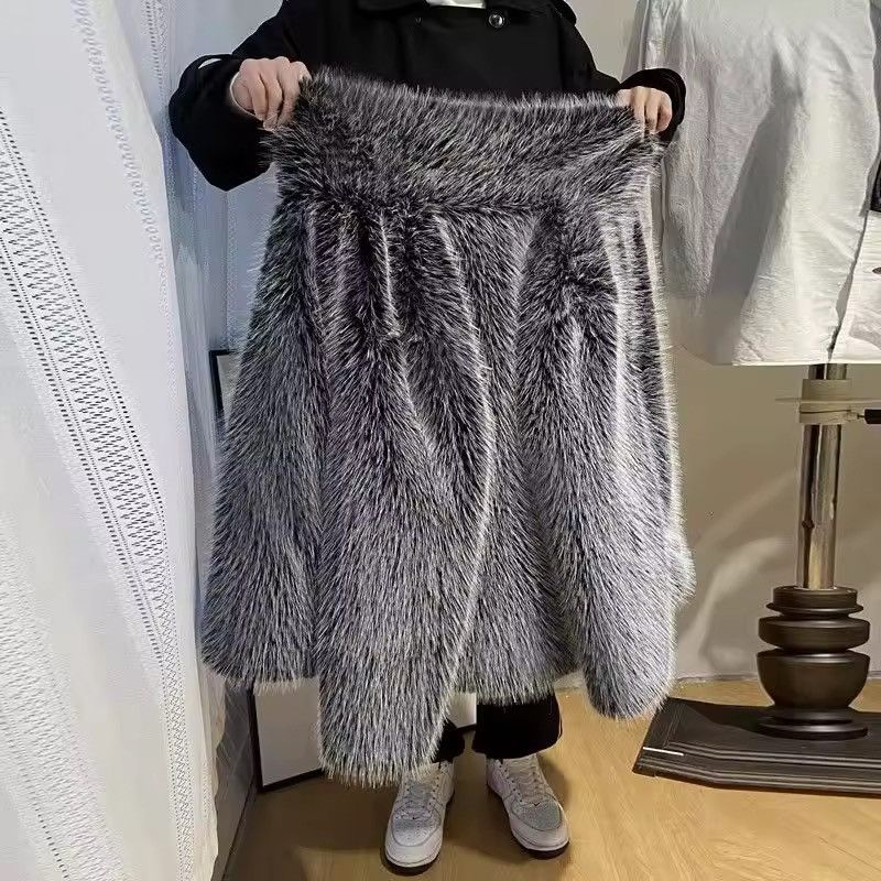 Other Streetwear Faux Fur Warm Luxury Trendy Gray Jacket Coat Size US L / EU 52-54 / 3 - 4 Thumbnail