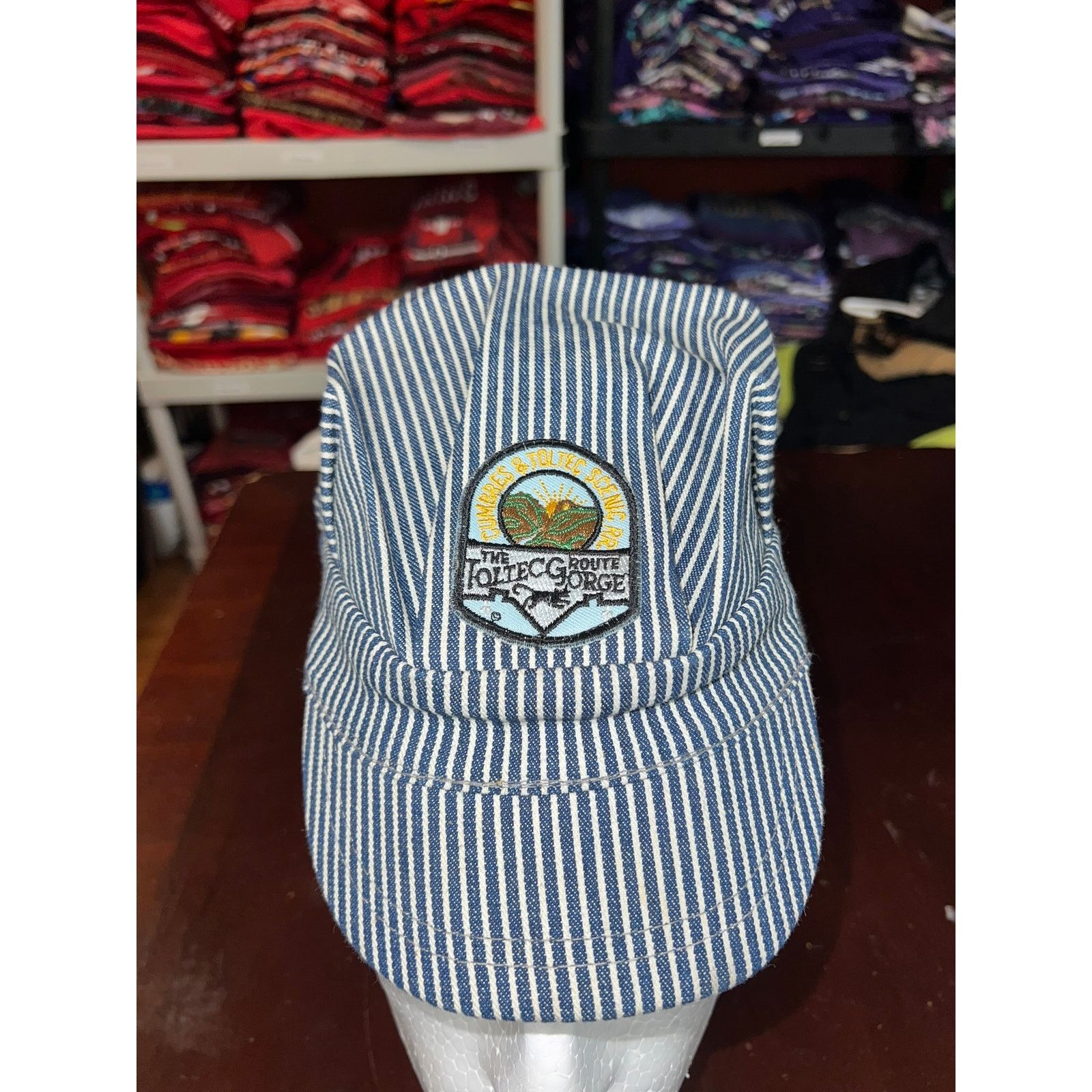 Vintage Vintage Railroad Hat Cumbres & Toltec Royal Gorge Blue Cap Size ONE SIZE - 1 Thumbnail