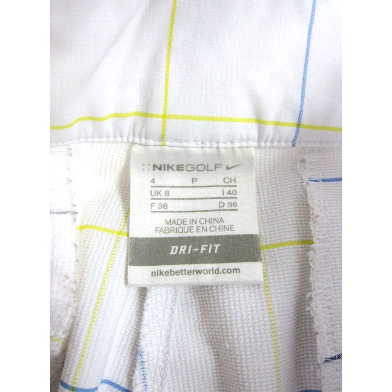 Nike Nike Dry Fit Bermuda Shorts Woman 4 White Plaid Golf Stretch Bermuda Shorts Women XS-XL Size 27" / US 4 / IT 40 - 3 Thumbnail