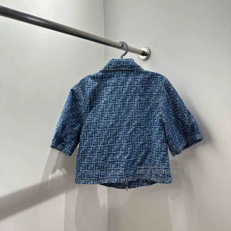 Fendi Fendi Full Print Time F Short Sleeve Shirt Size XS / US 0-2 / IT 36-38 - 2 Thumbnail