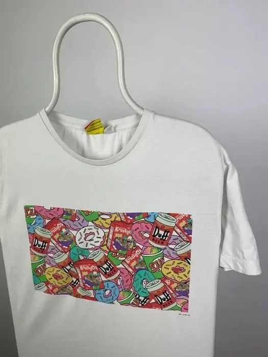 Anime The Simpson T-shirt box logo eat beer size L white movie Size US L / EU 52-54 / 3 - 3 Thumbnail