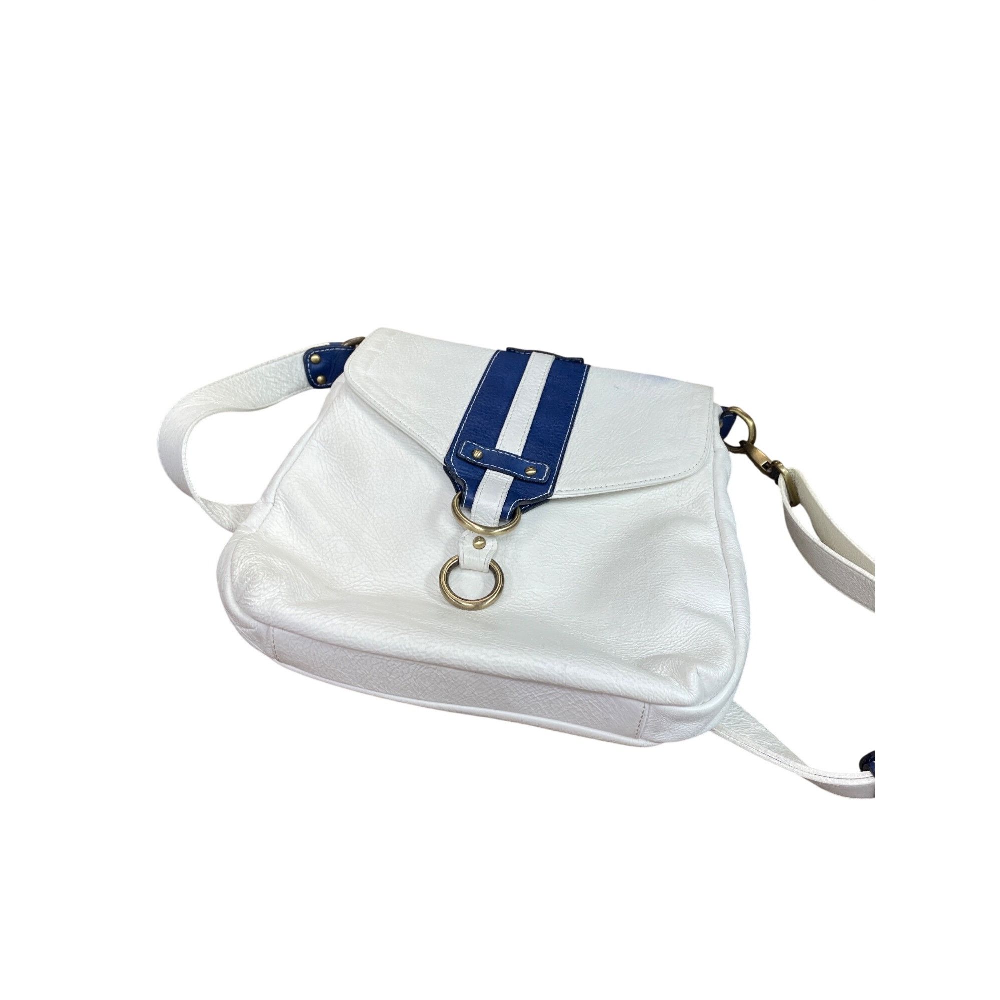 Other Avorio Italy leather white blue adjustable crossbody shoulde Size ONE SIZE - 24 Thumbnail