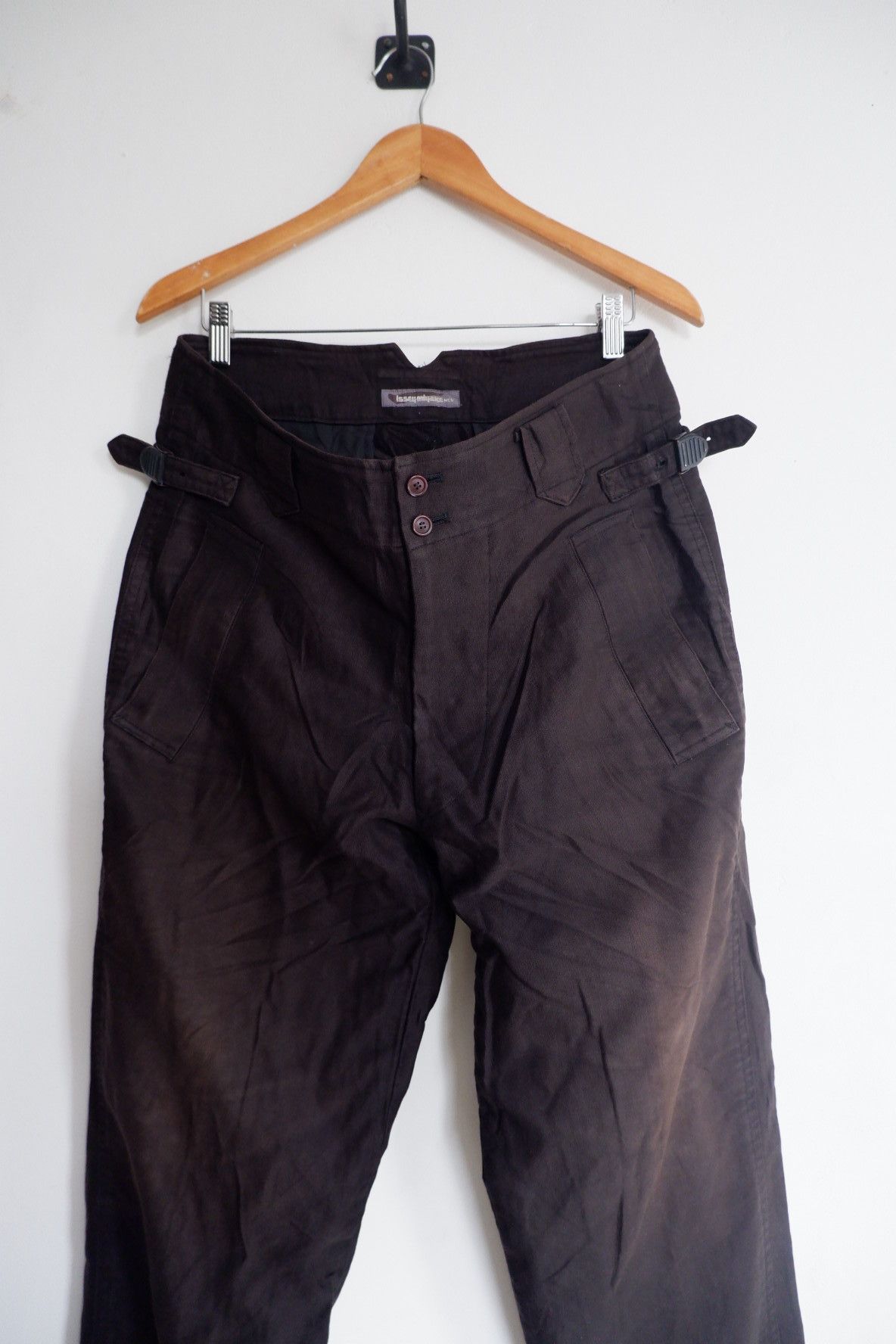 Issey Miyake Vintage 80s Issey Miyake Men Flight Pants Size US 32 / EU 48 - 3 Thumbnail