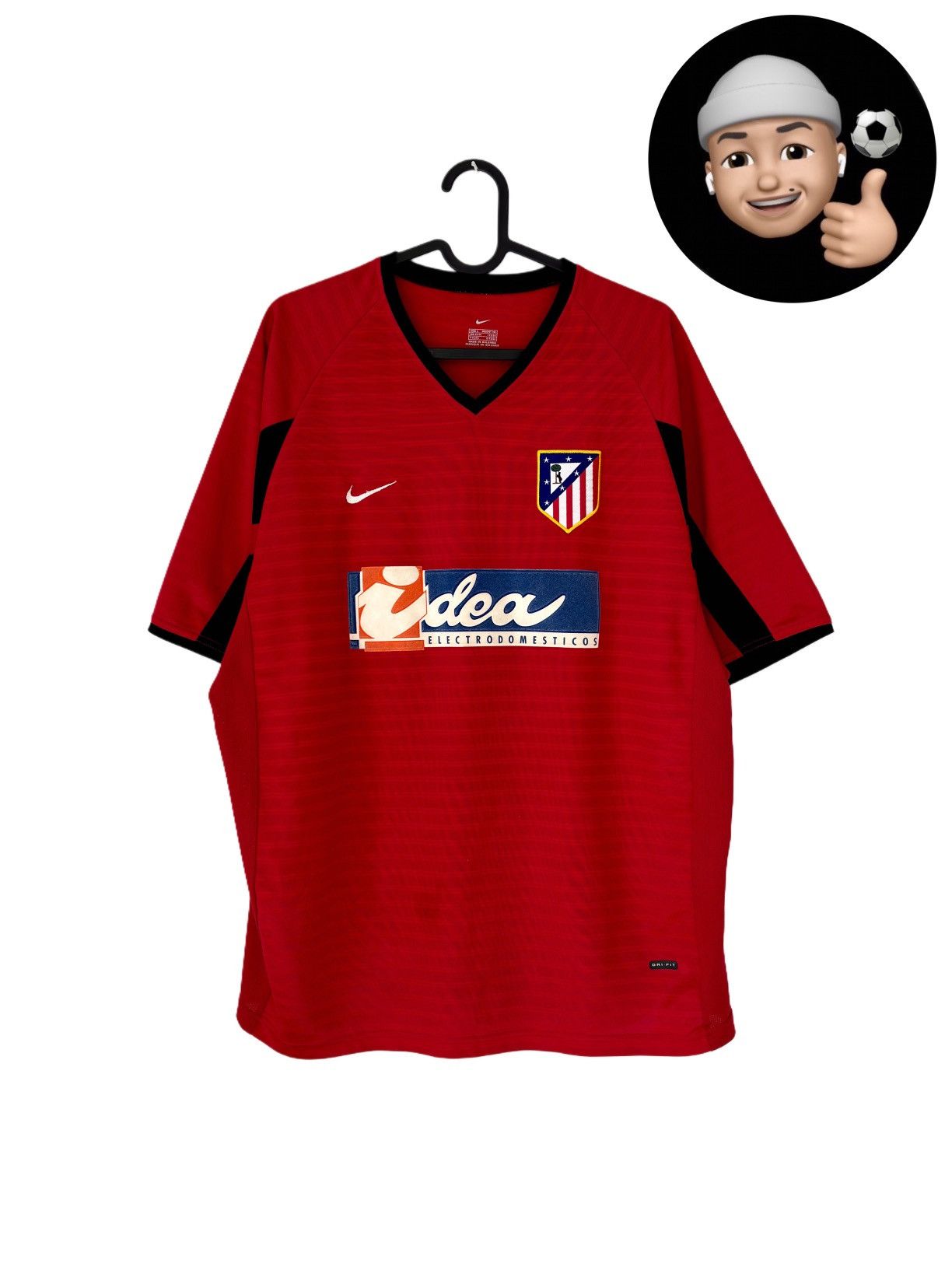 Nike × Vintage 2001 2002 Atletico Nike Retro Vintage Soccer Jersey Kit Tee Size US L / EU 52-54 / 3 - 1 Thumbnail