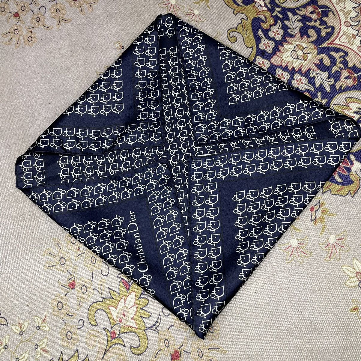 Christian Dior Monsieur Christian Dior Monogram Silk Scarf Size ONE SIZE - 10 Thumbnail