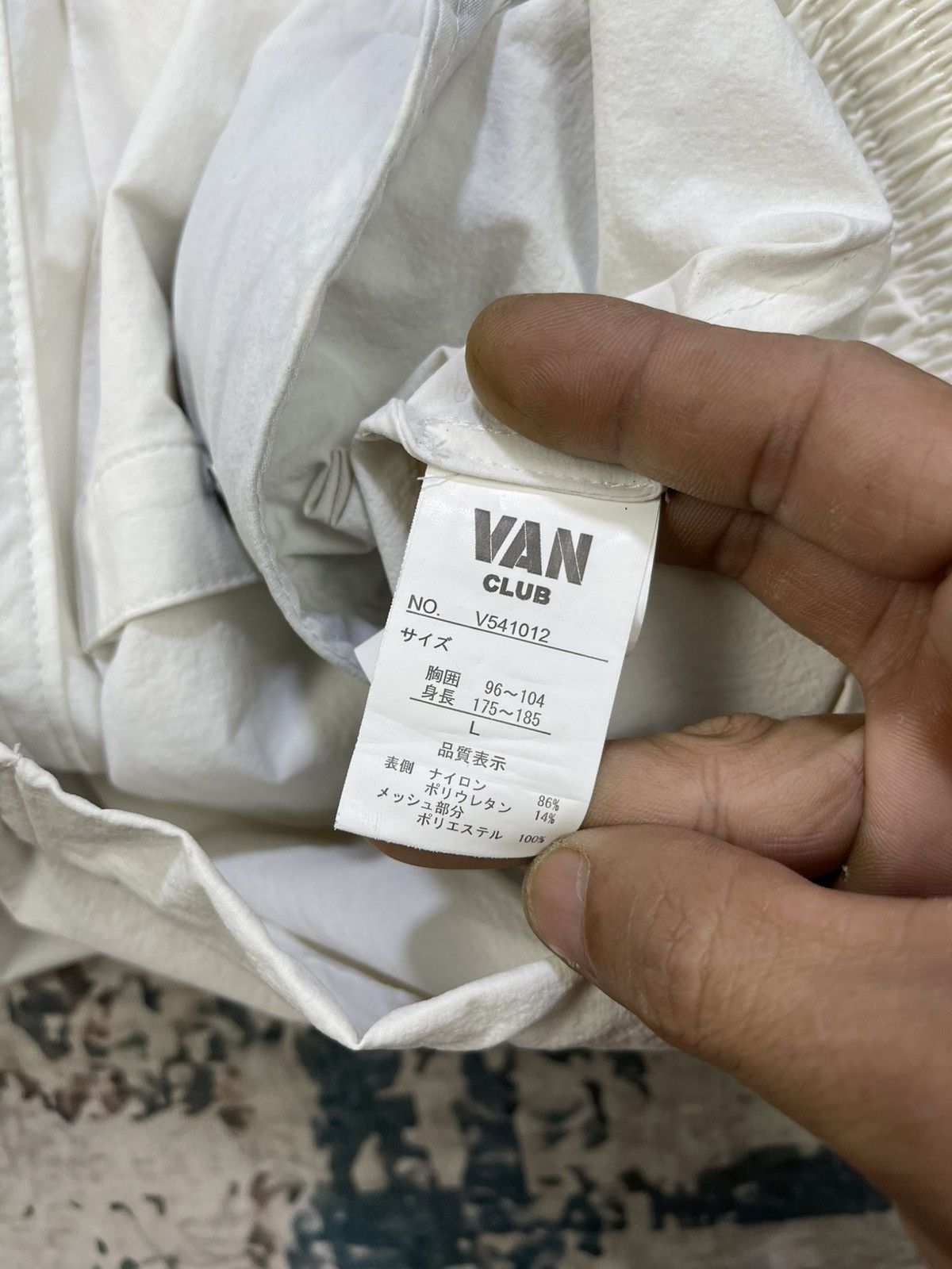 Van Van Club Zip Up Stretched Nylon Windbreaker Jacket Size US M / EU 48-50 / 2 - 13 Thumbnail