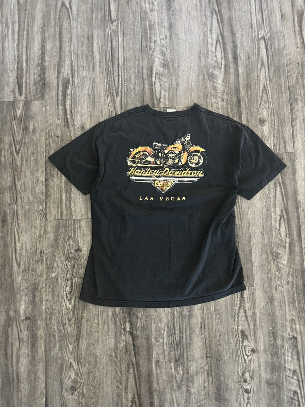 Harley Davidson Vintage 90s Harley Davidson Cafe Tee Size US XXL / EU 58 / 5 - 3 Thumbnail