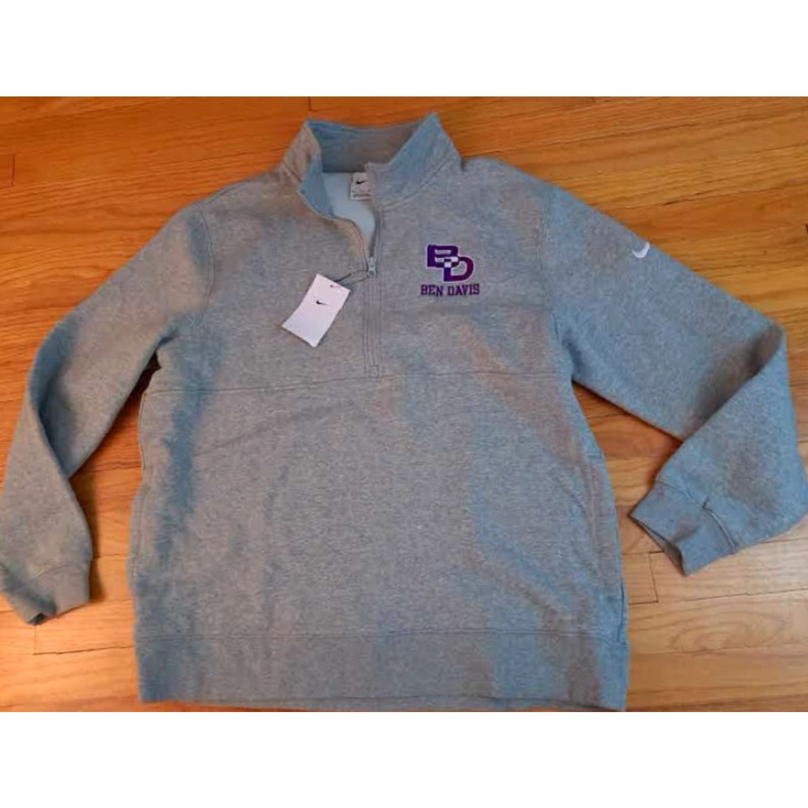 Nike VINTAGE? Nike Ben Davis 1/4 Zip Grey Pullover Embroidered Sweatshirt NWT XXL Size US XXL / EU 58 / 5 - 3 Thumbnail