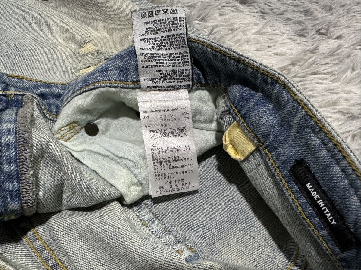 R13 🔥R13 Boy Skinny Denim Distressed Patchwork Size US 31 - 12 Thumbnail